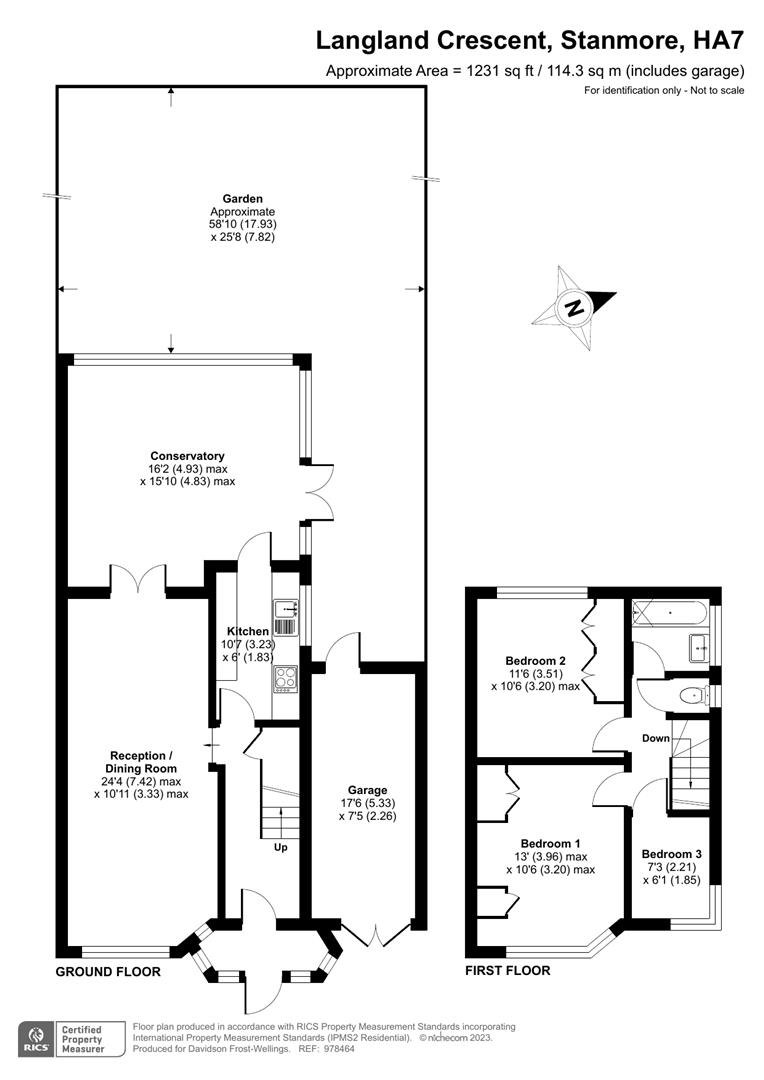 Langland Crescent, Stanmore HA7, 3 bedroom property for sale 64529401