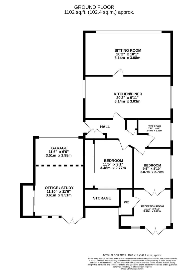 4, Willow Close, Hythe floorplan