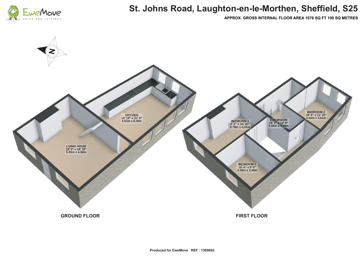 13, St. Johns Road, Sheffield floorplan