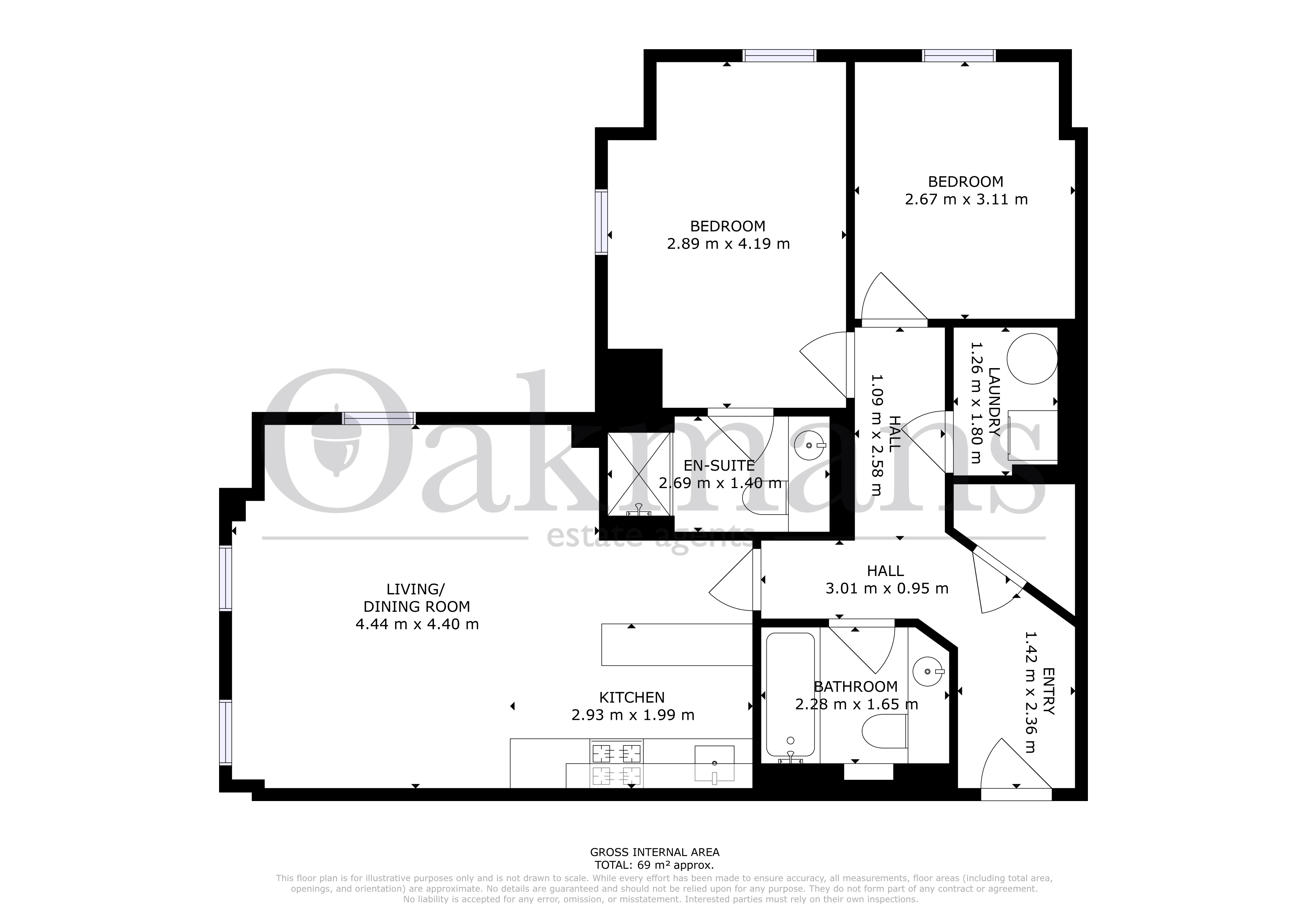 APARTMENT 254, ORION BUILDING, BIRMINGHAM floorplan