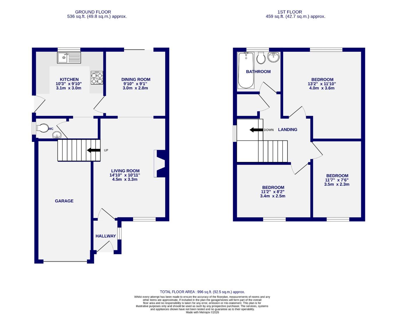 8, Ashmeade Close, York floorplan