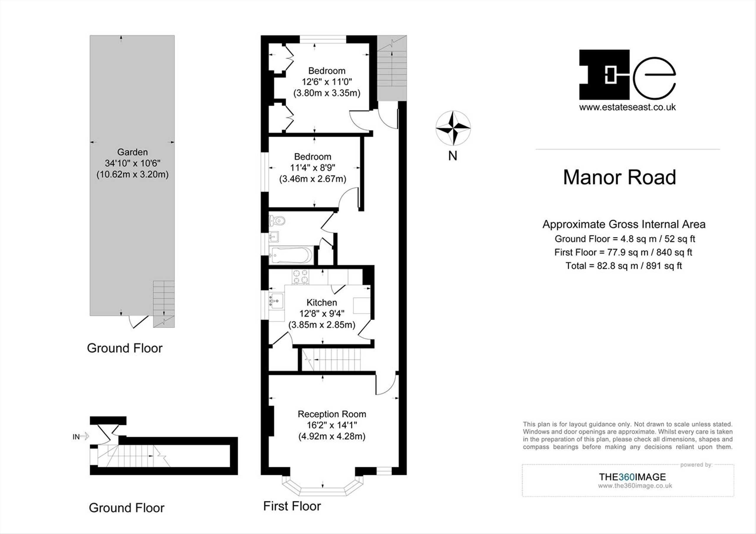 16a, Manor Road, London floorplan