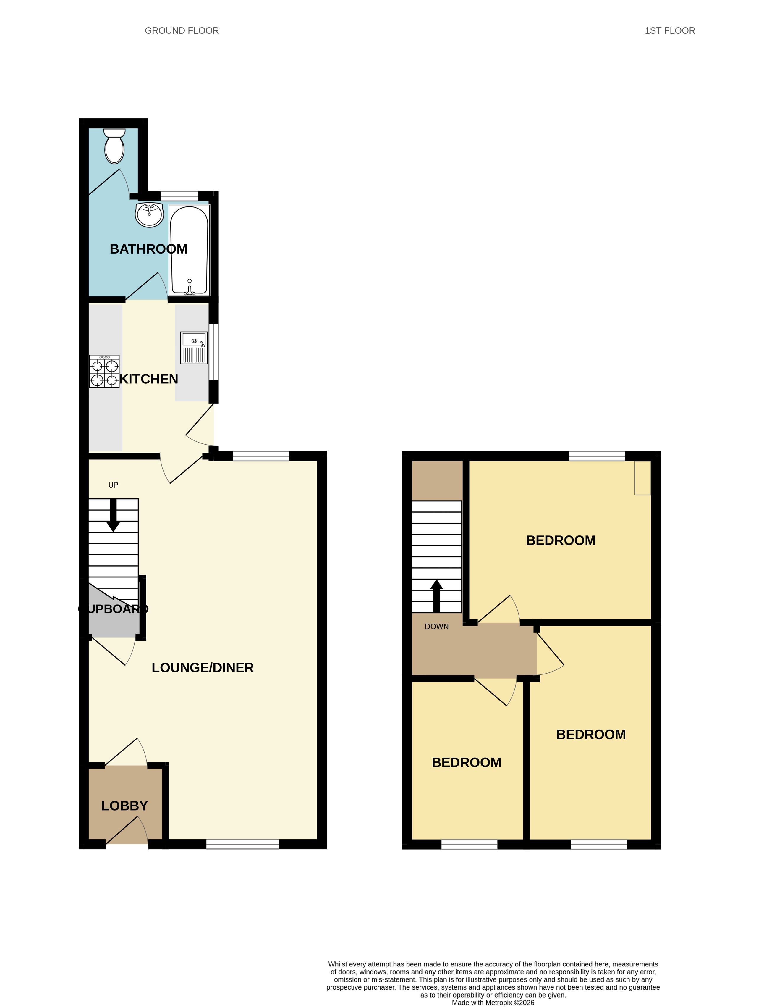 6, Walters Terrace, Twynyrodyn, Merthyr Tydfil floorplan