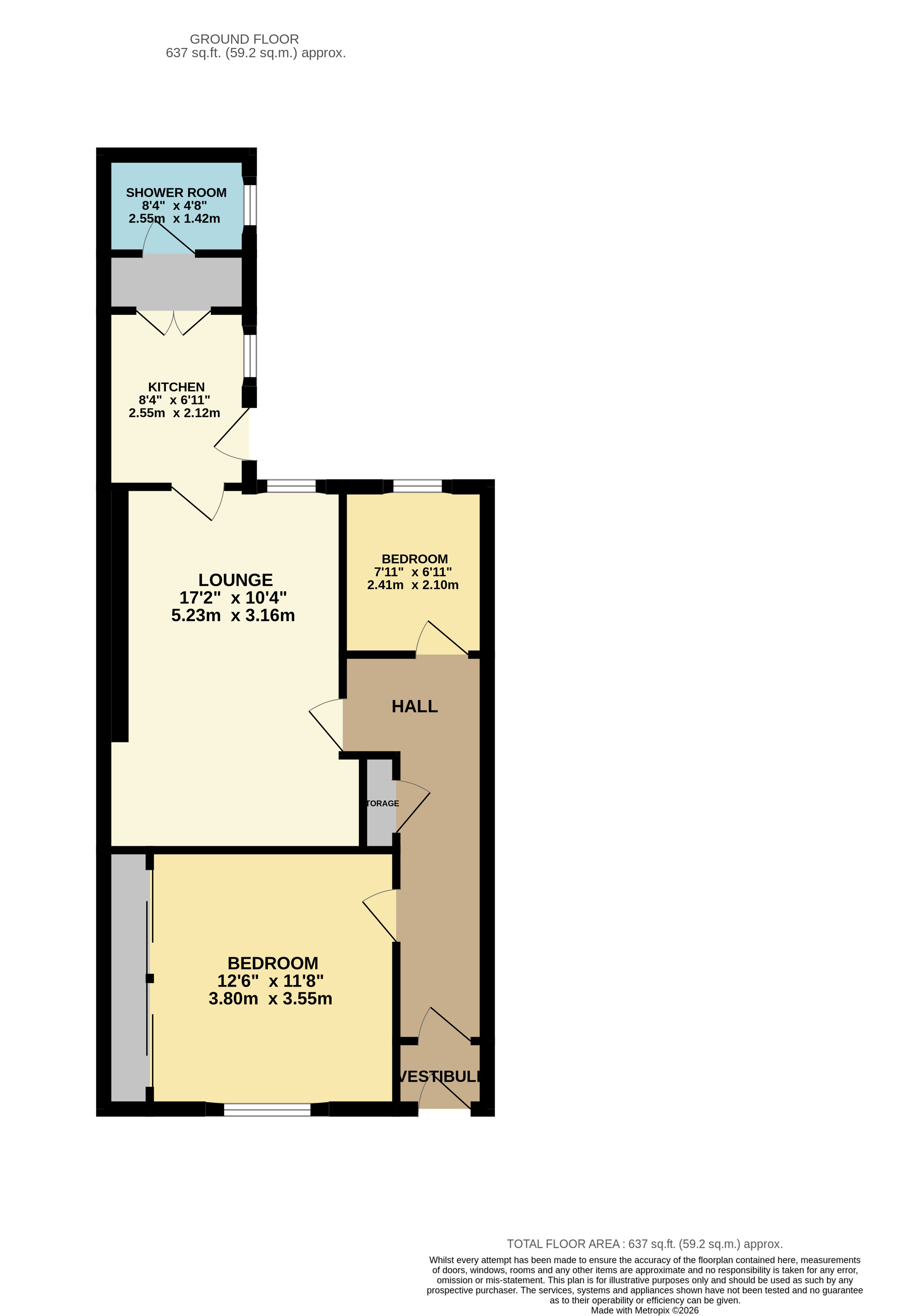 71, Wellesley Road, Leven floorplan