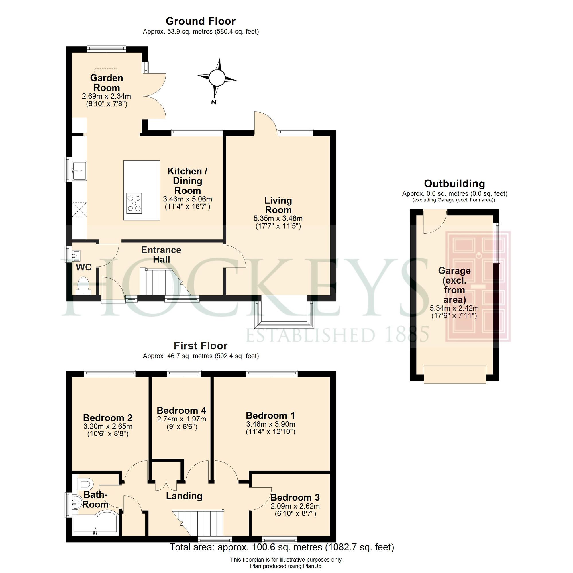 14 Baldwins Close, Cambridge floorplan