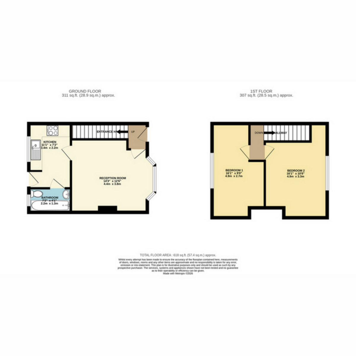 108, Hodshrove Road, Brighton floorplan