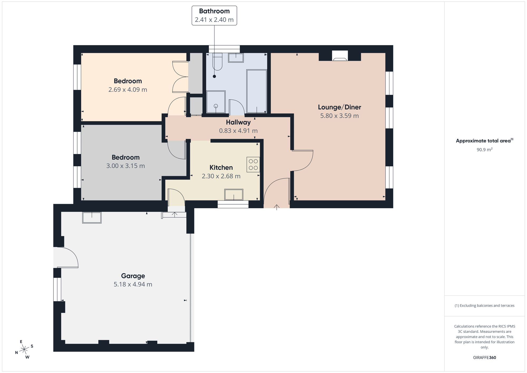 36 Ravenscar Close, Newcastle Upon Tyne floorplan