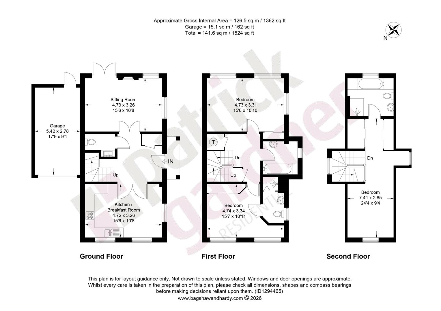 39, Halcyon Close, Leatherhead floorplan