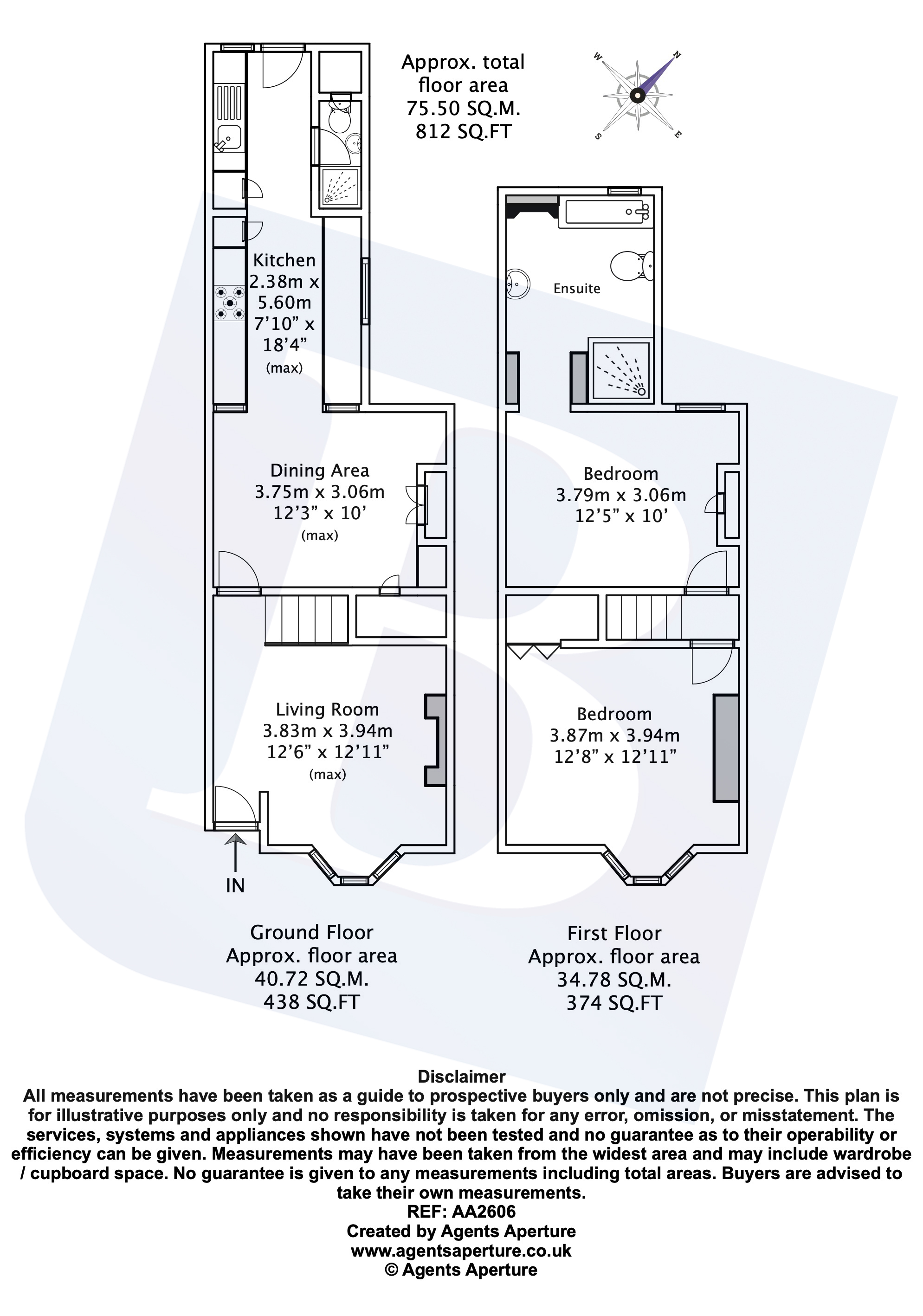 2 Bedrooms Terraced house for sale in Perry Street, Northfleet, Gravesend, Kent DA11