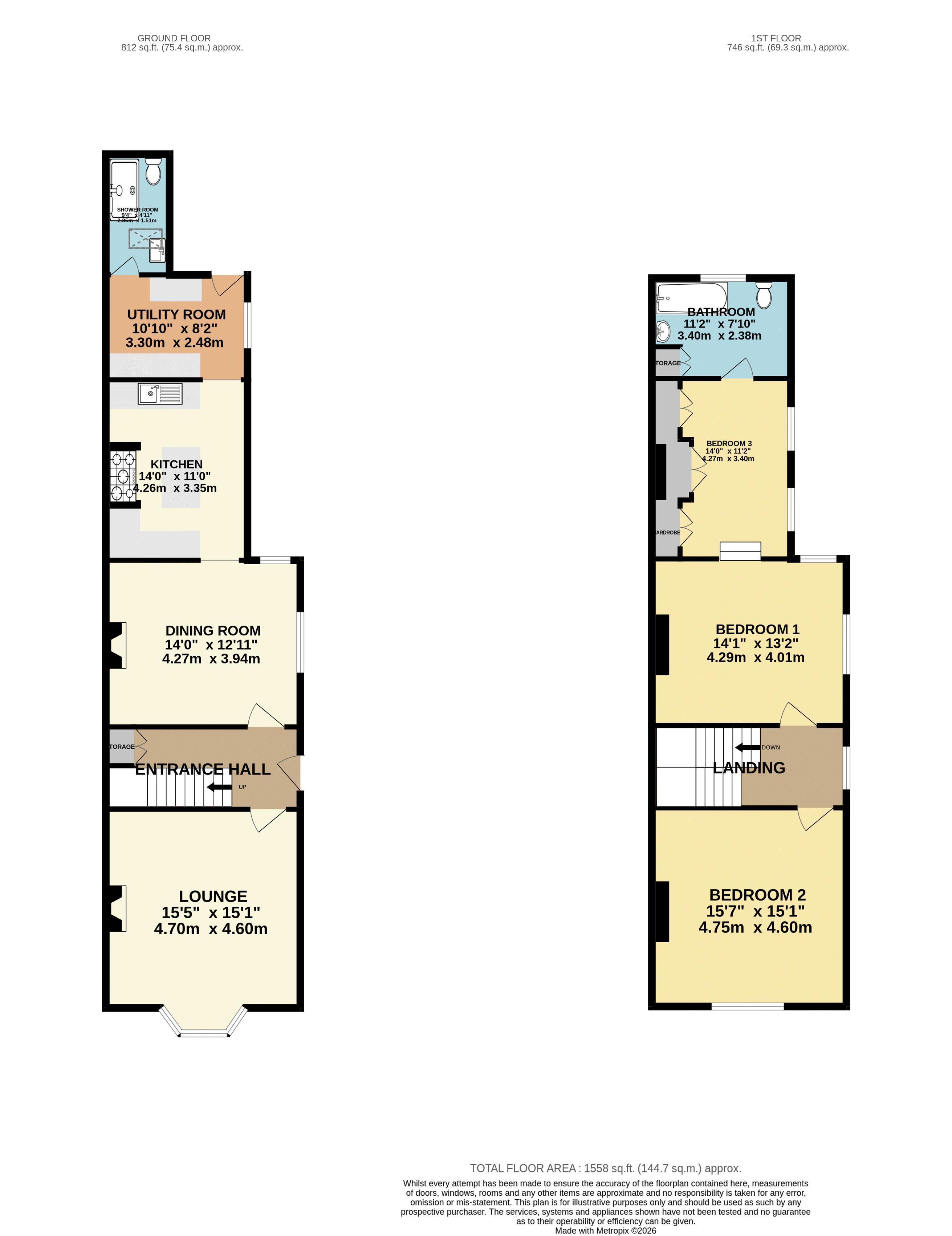 3, Dear Street, Market Rasen floorplan