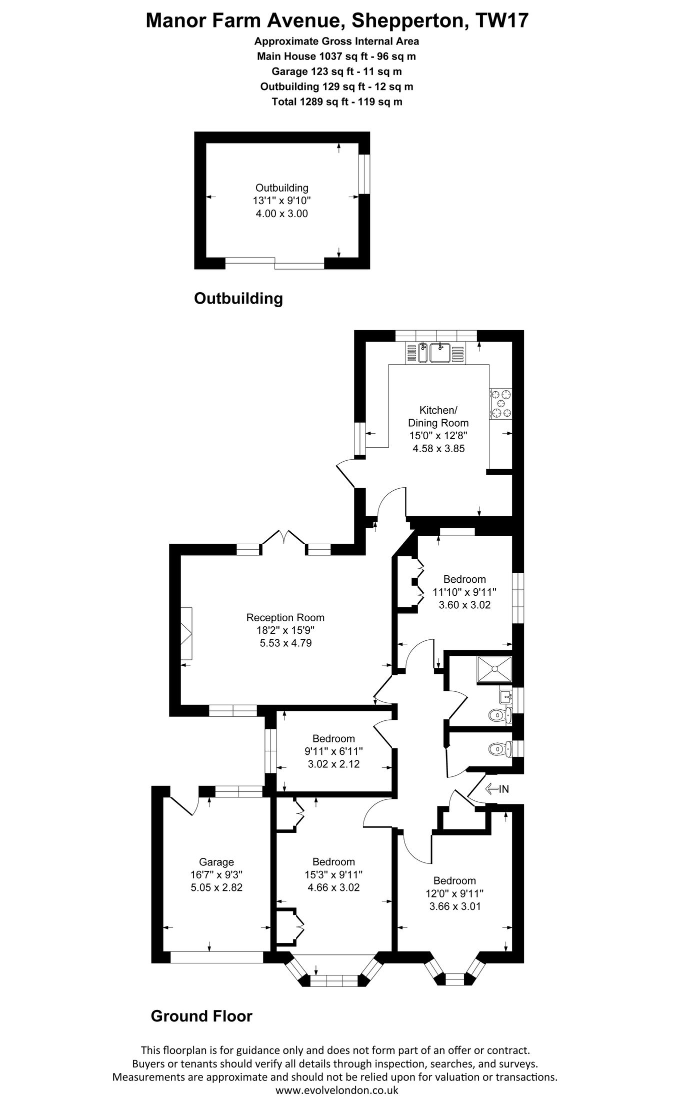 38, Manor Farm Avenue, Shepperton floorplan