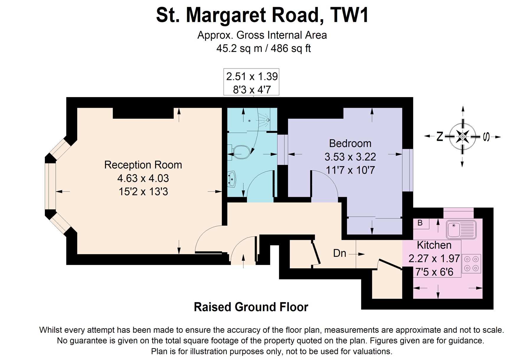 1 Bedrooms Flat for sale in St. Margarets Road, Twickenham TW1