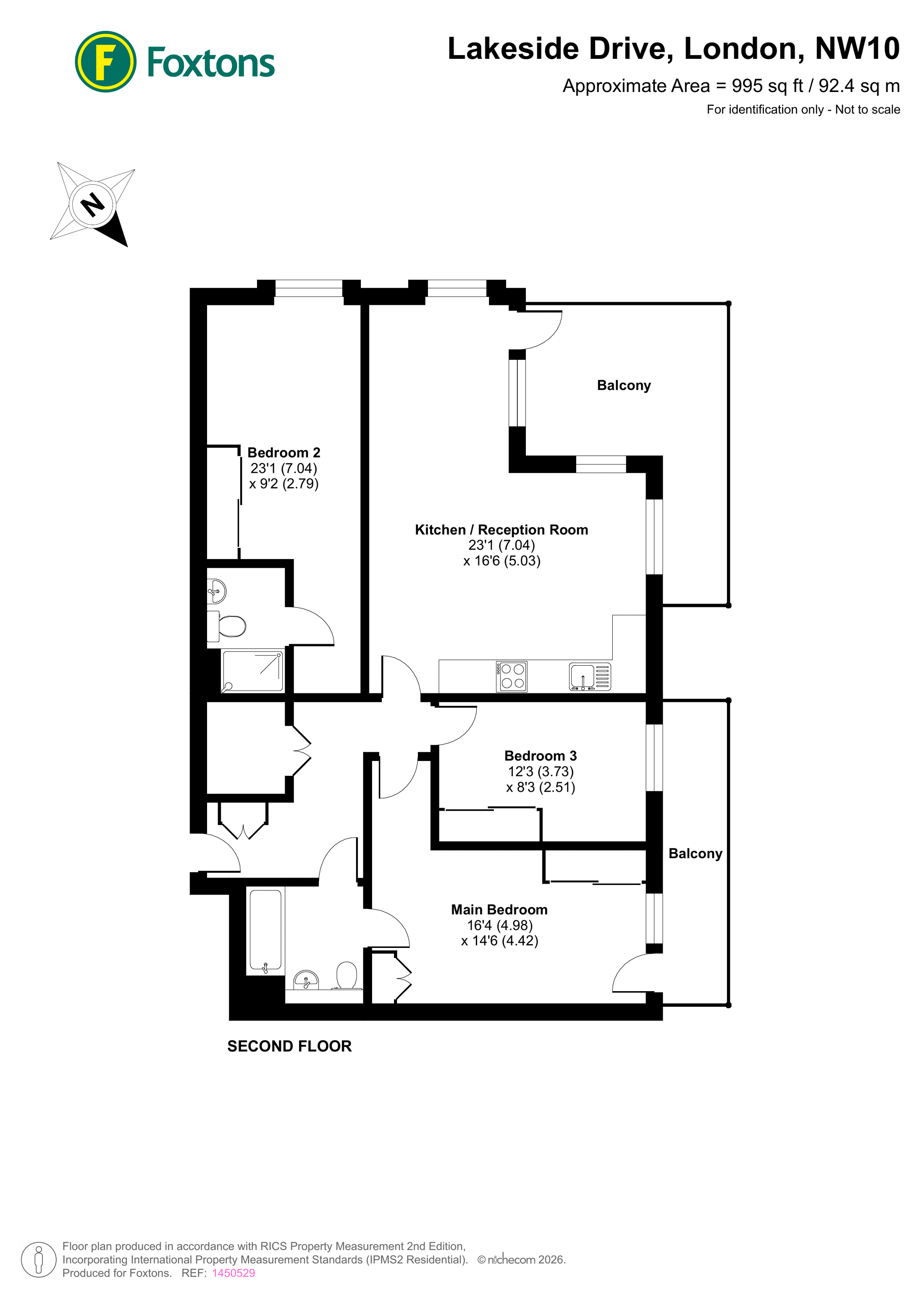Lakeside Drive, Park Royal floorplan