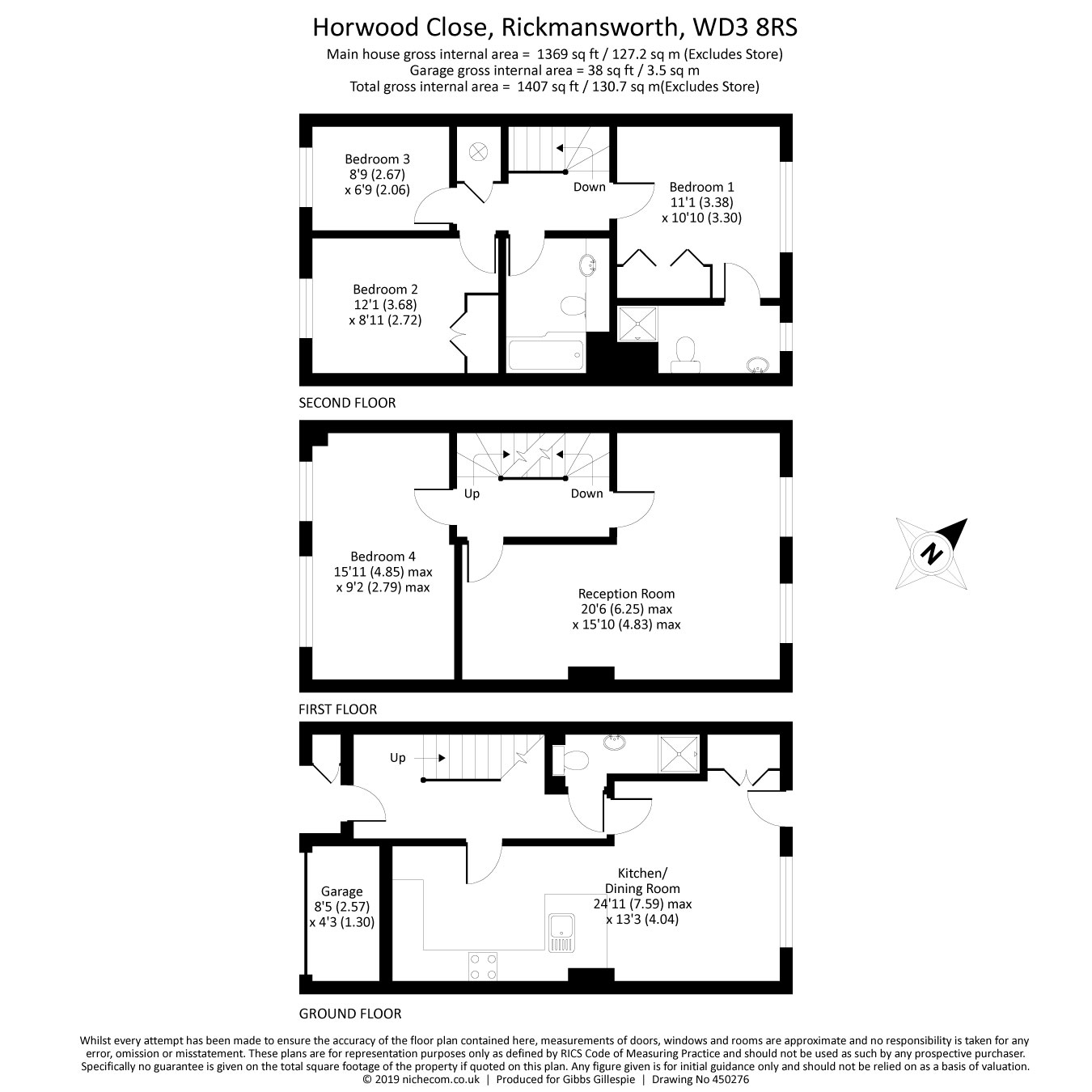 4 Bedrooms Town house for sale in Horwood Close, Rickmansworth, Hertfordshire WD3