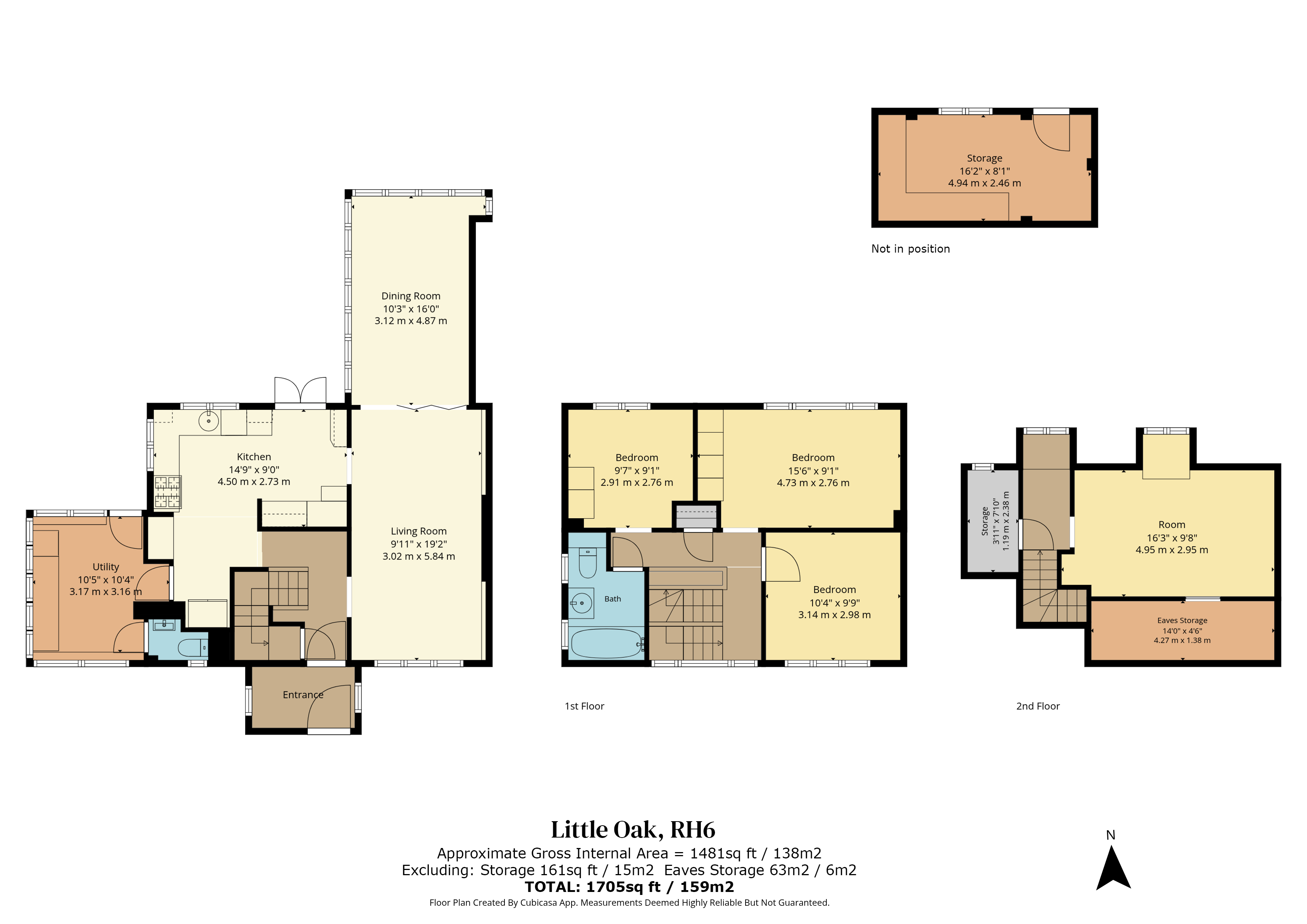 Rosemary Lane, Horley floorplan