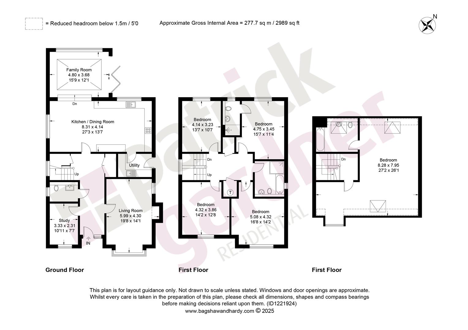 Hedgerow, Leatherhead Road, Great Bookham floorplan