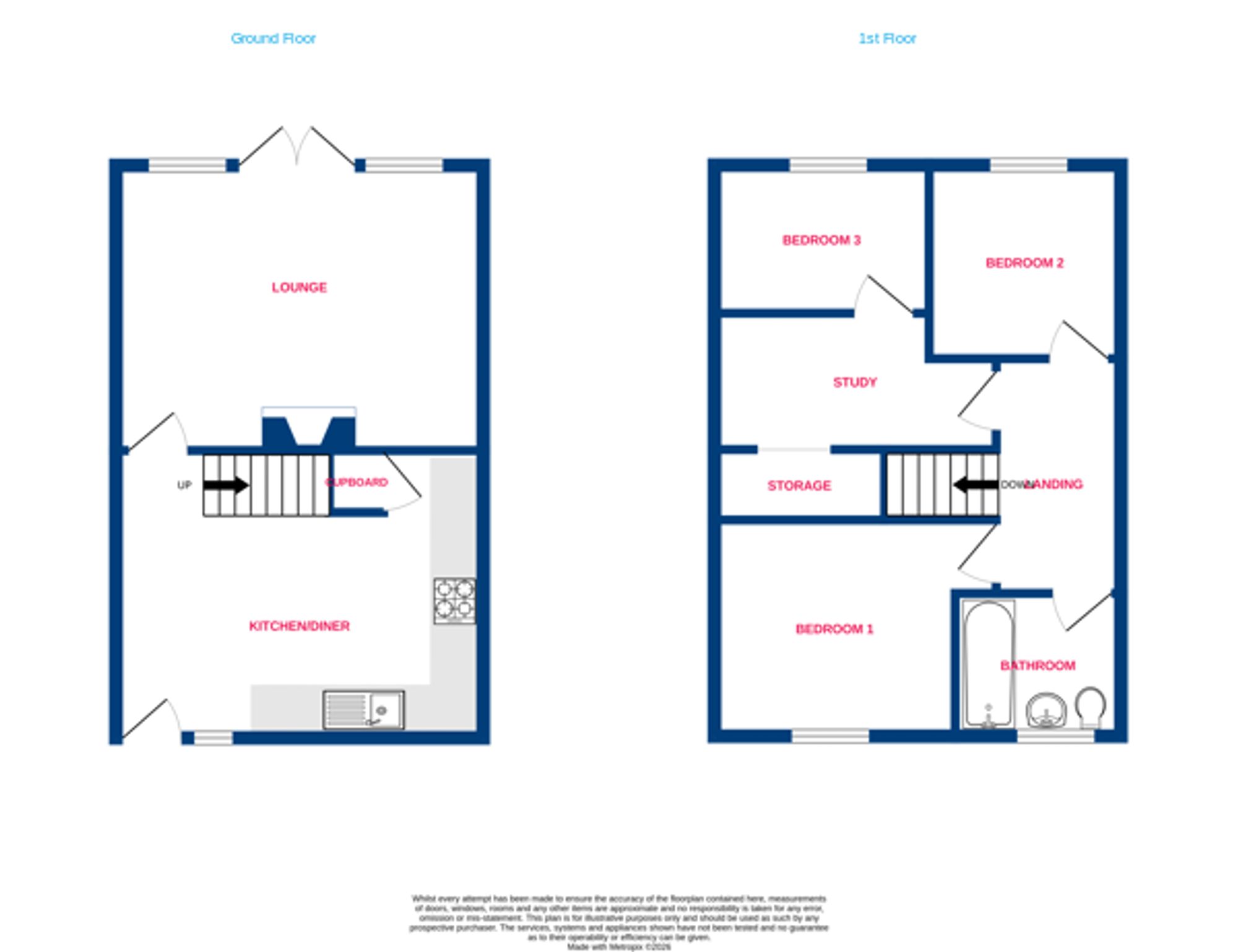 16 Fairlop Gardens, Basildon floorplan