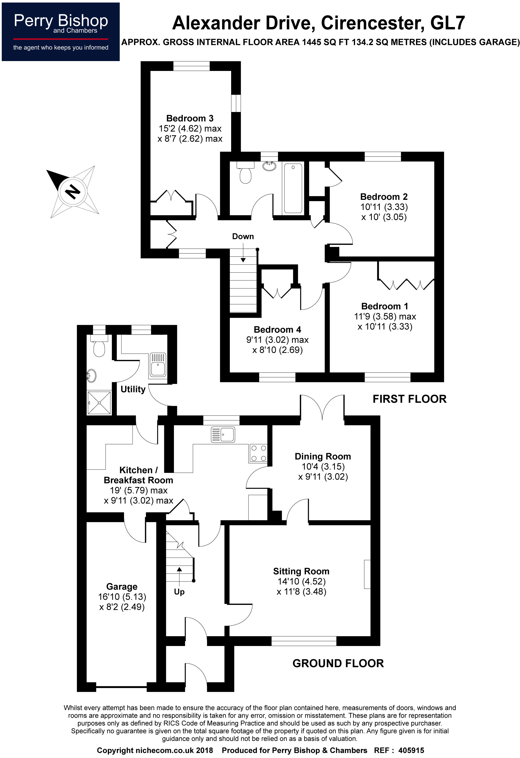 4 Bedrooms Link-detached house for sale in Alexander Drive, Cirencester GL7