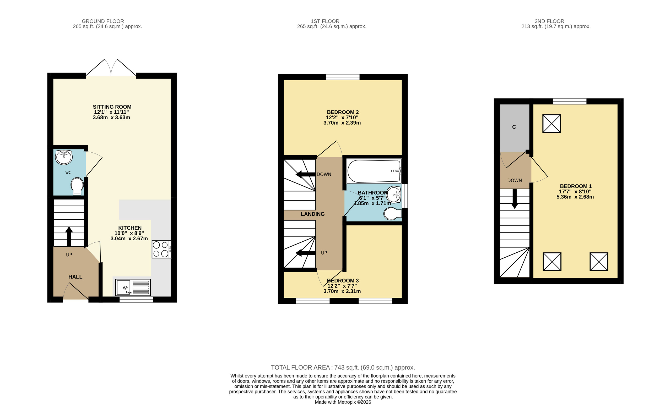 41 Montacute Road, Yeovil floorplan