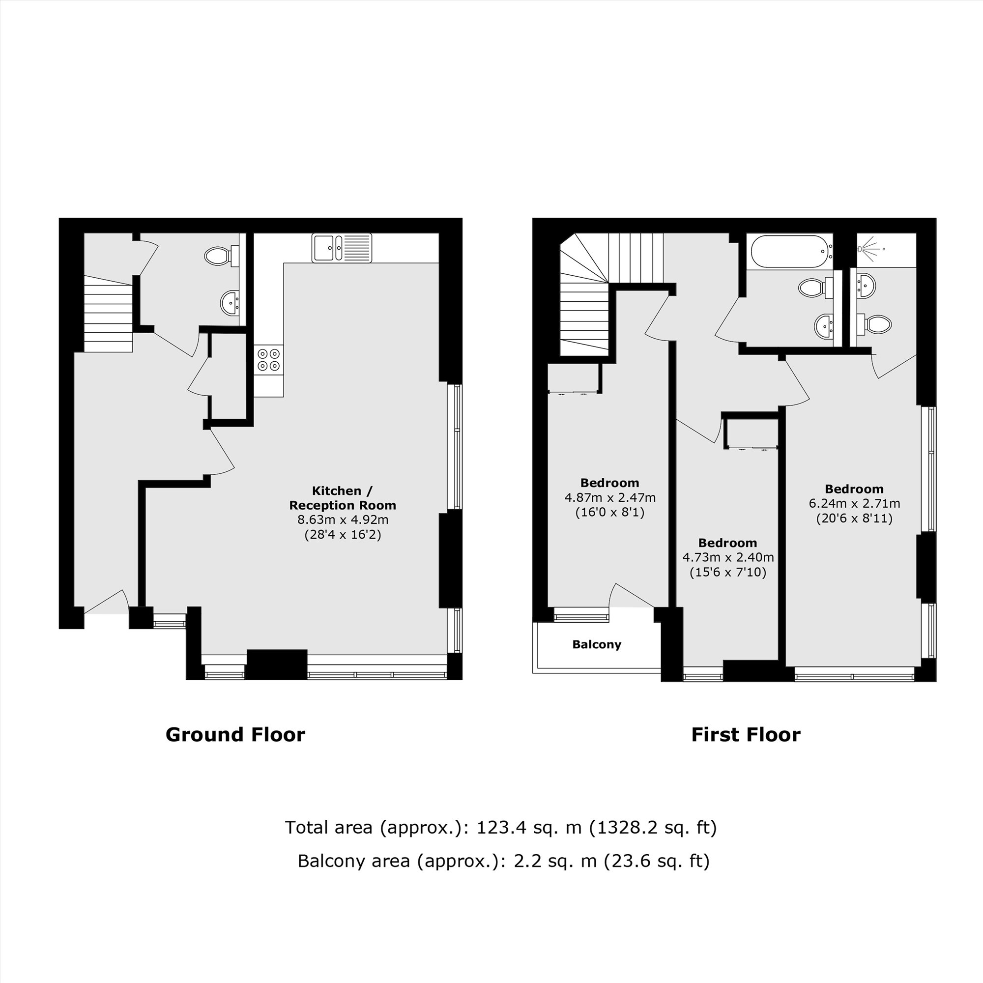 13, Dowells Street, London floorplan