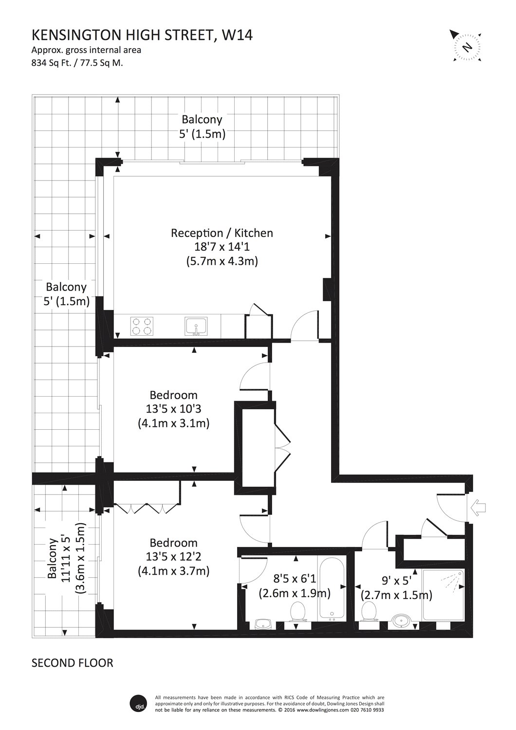 2 Bedrooms Flat to rent in Lord Kensington House, 5 Radnor Terrace, Kensington, London W14