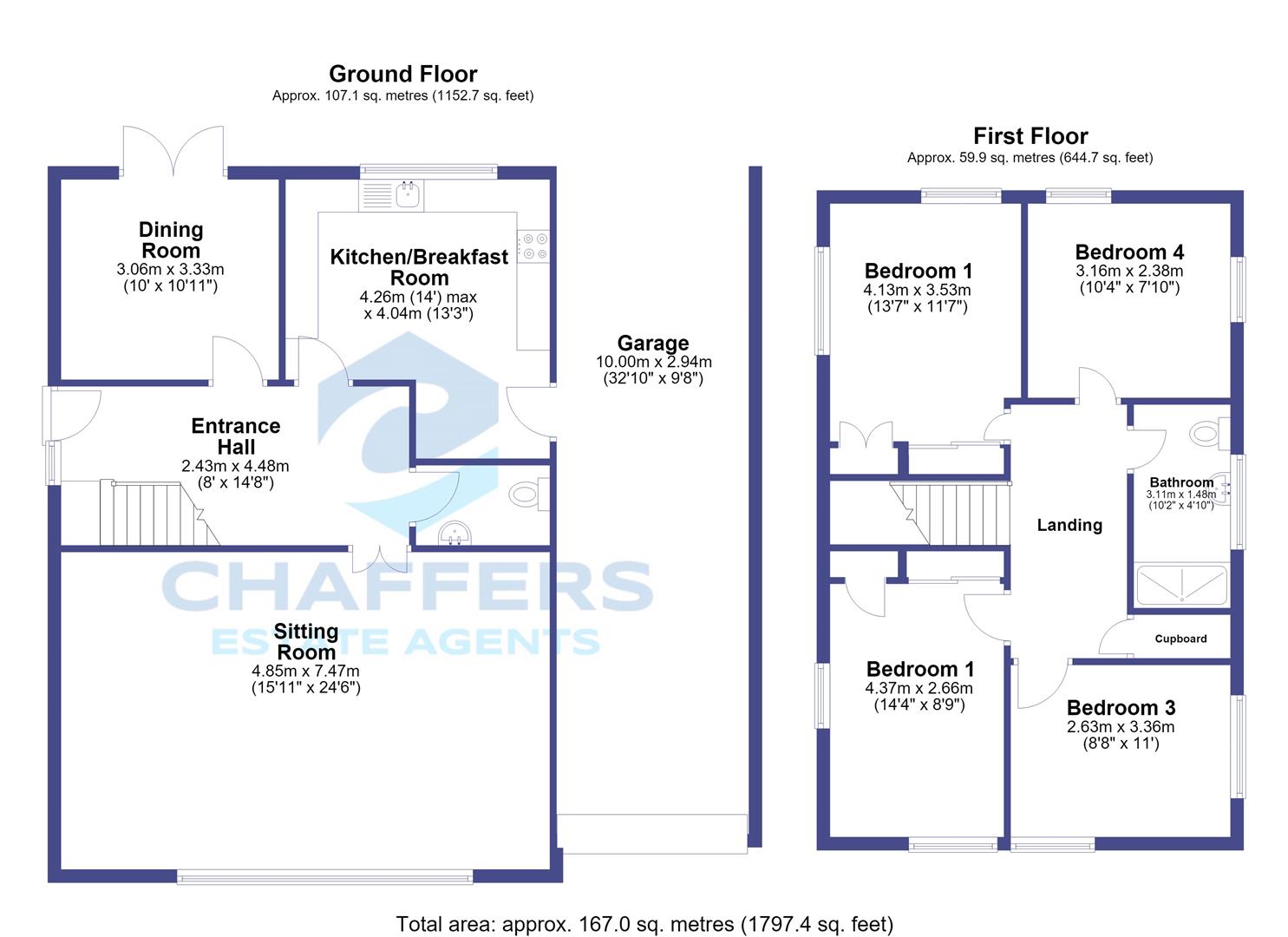 26, Clarendon Close, Gillingham floorplan