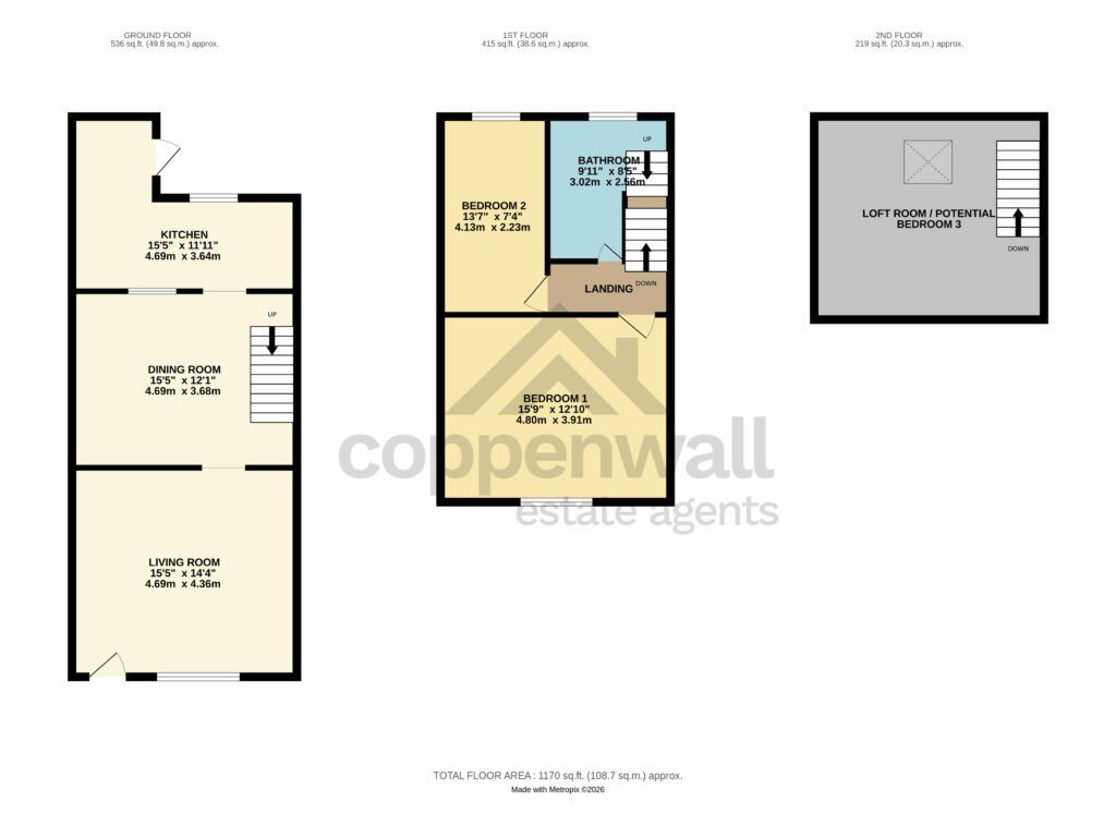 12, Brearley St, Stacksteads floorplan