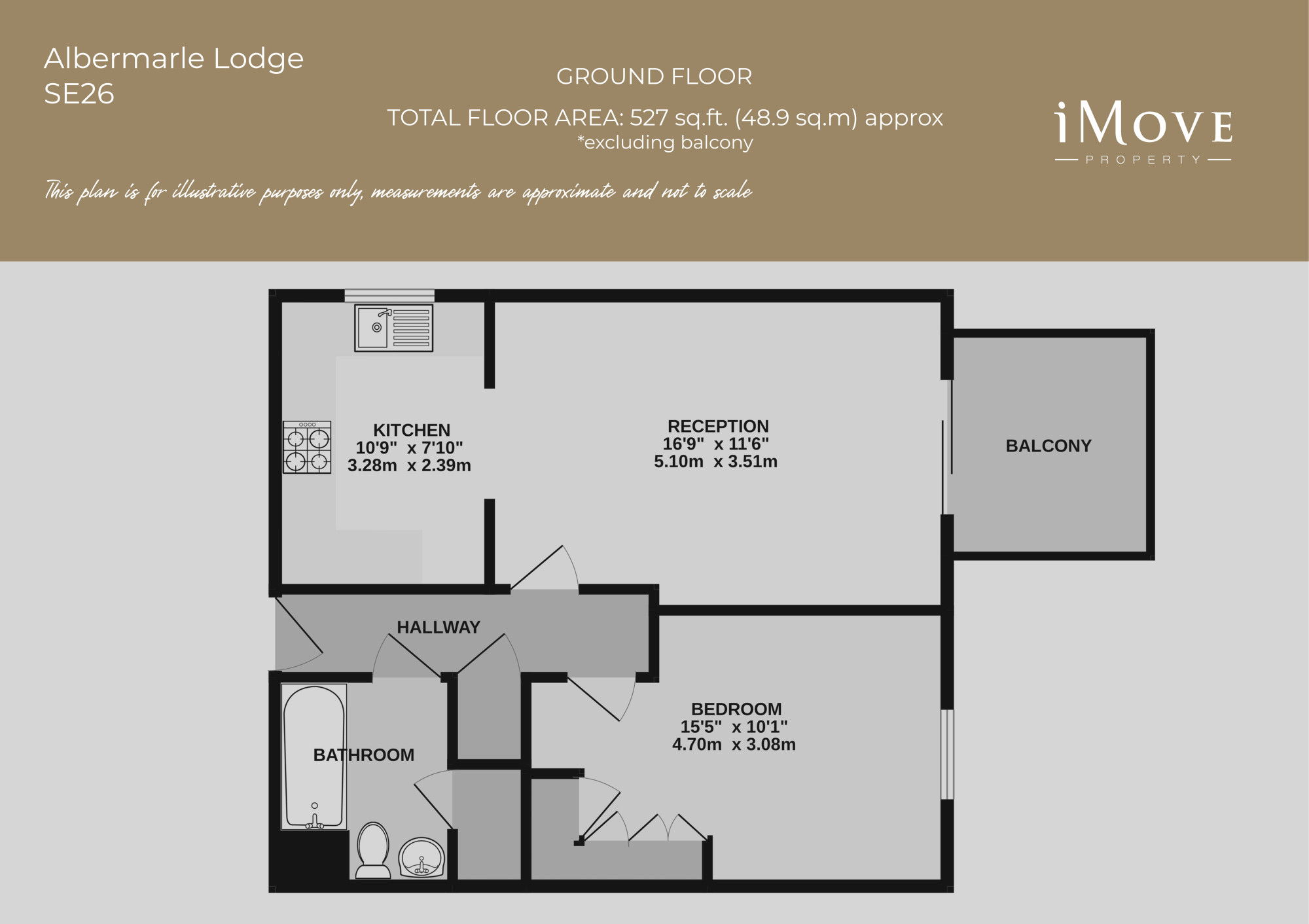 Flat 17 Albemarle Lodge,, Albemarle Lodge, London floorplan