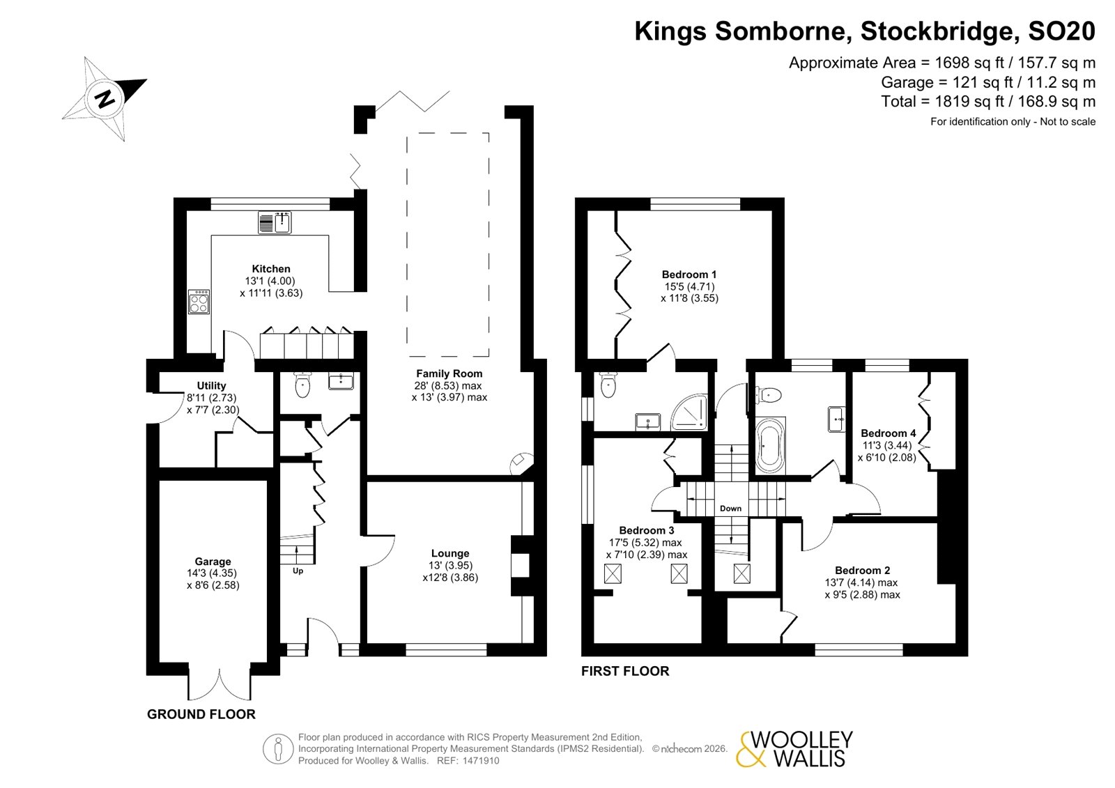 3 Furzedown Cottages,, Kings Somborne, Hampshire floorplan