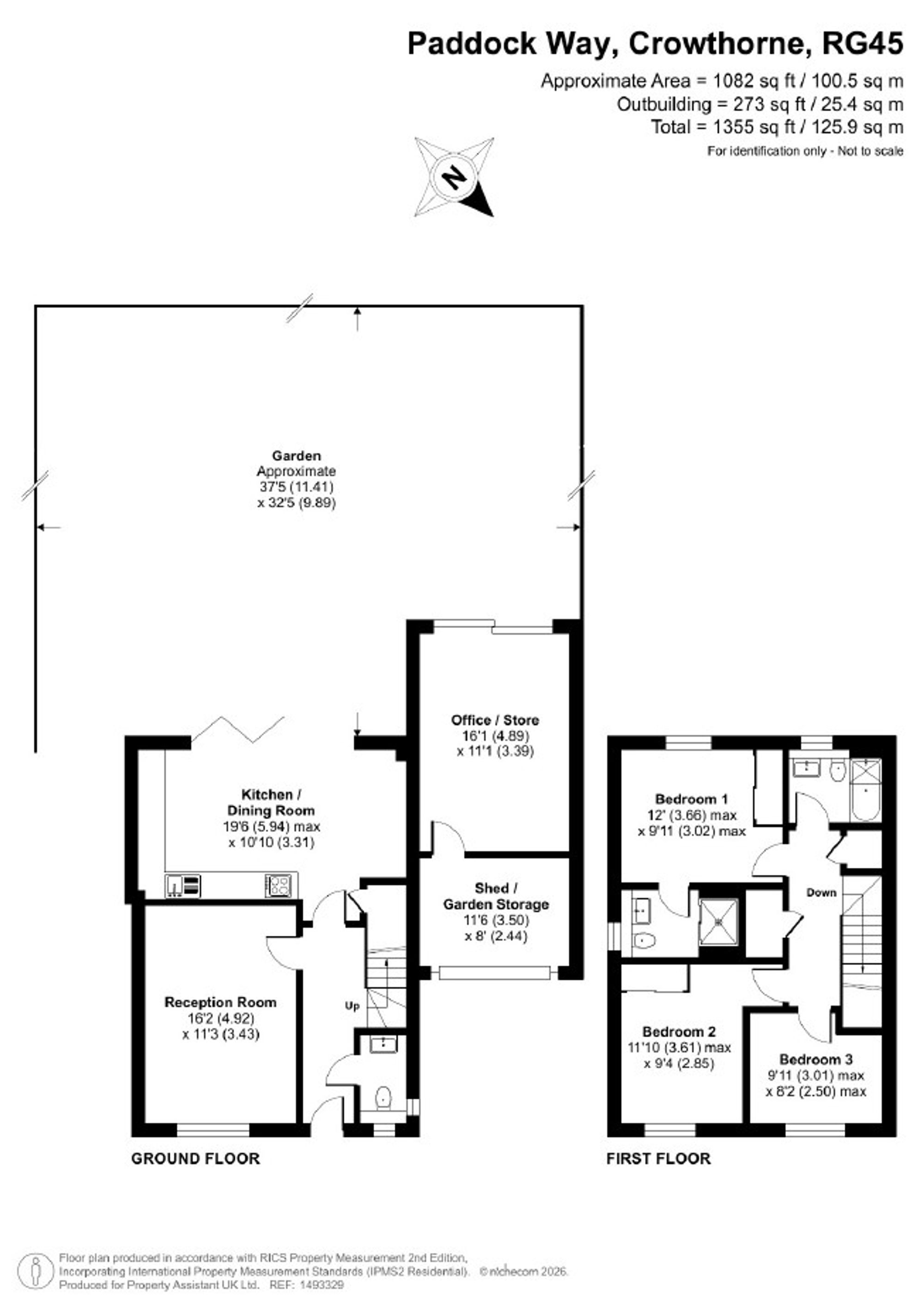 2 Paddock Way, Crowthorne floorplan