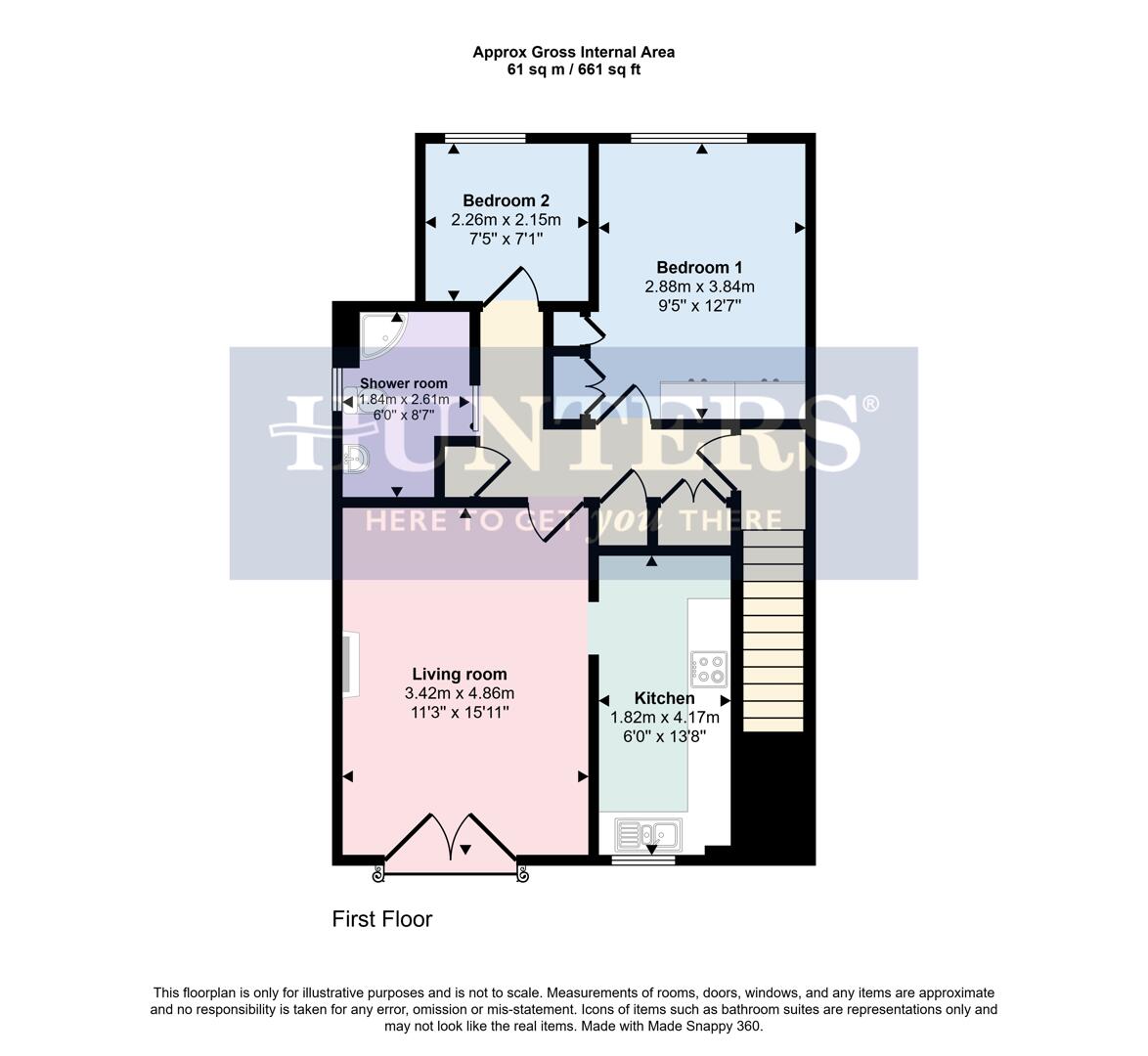 Flat 22, Kingswood Court, Long Street, Wigston floorplan