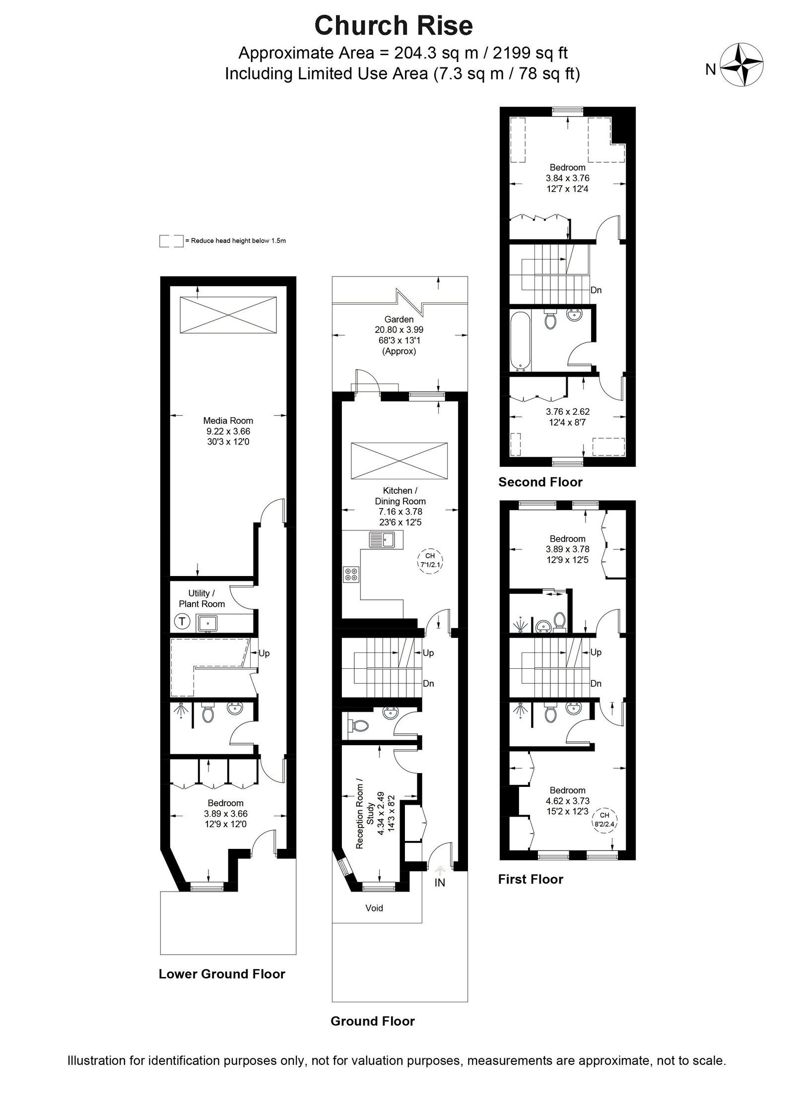 25b, Church Rise, London floorplan