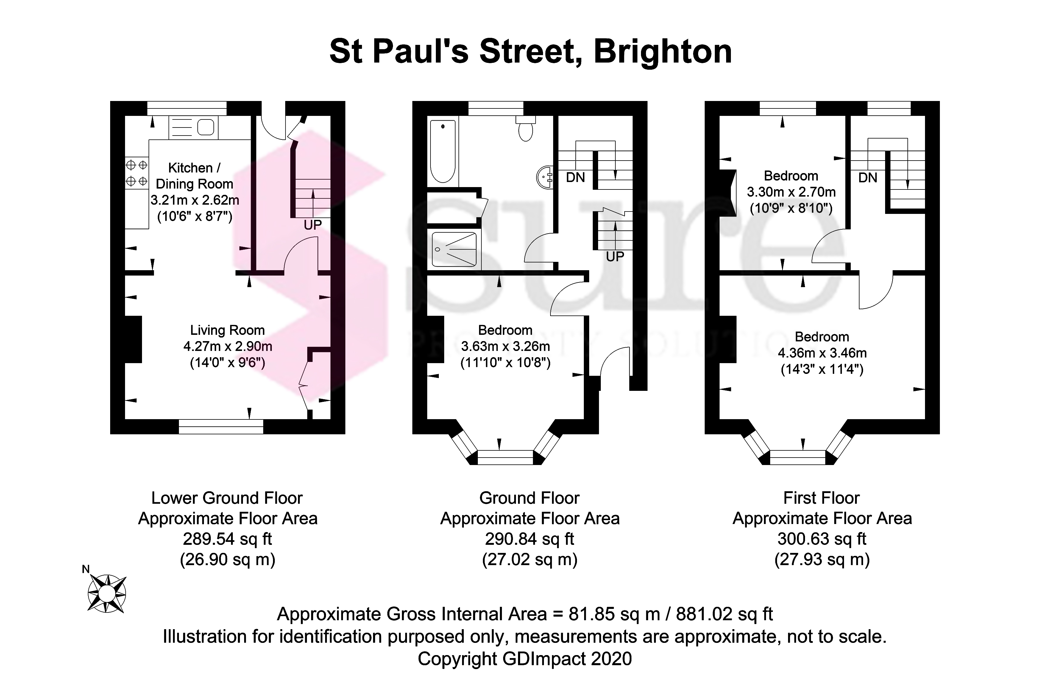 40, St Paul's Street, Brighton floorplan