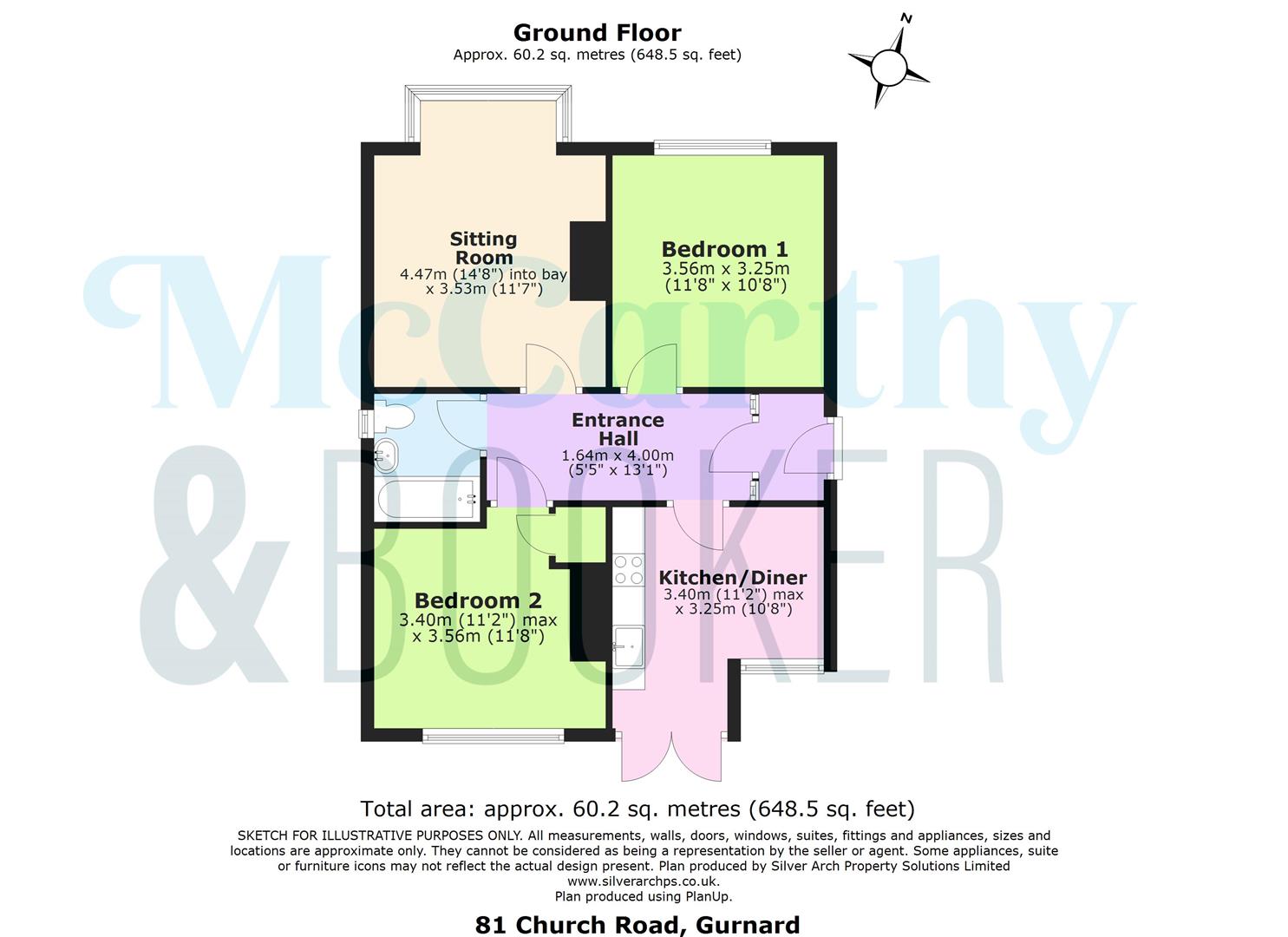 Sonning, 81, Church Road, Cowes floorplan