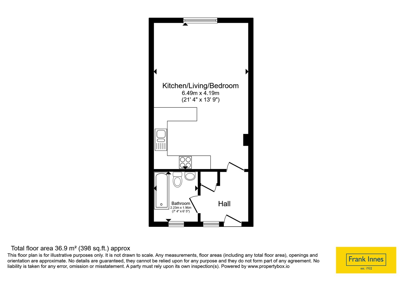 Flat 12, Villency Court, 62, Nottingham Road, Leicestershire floorplan