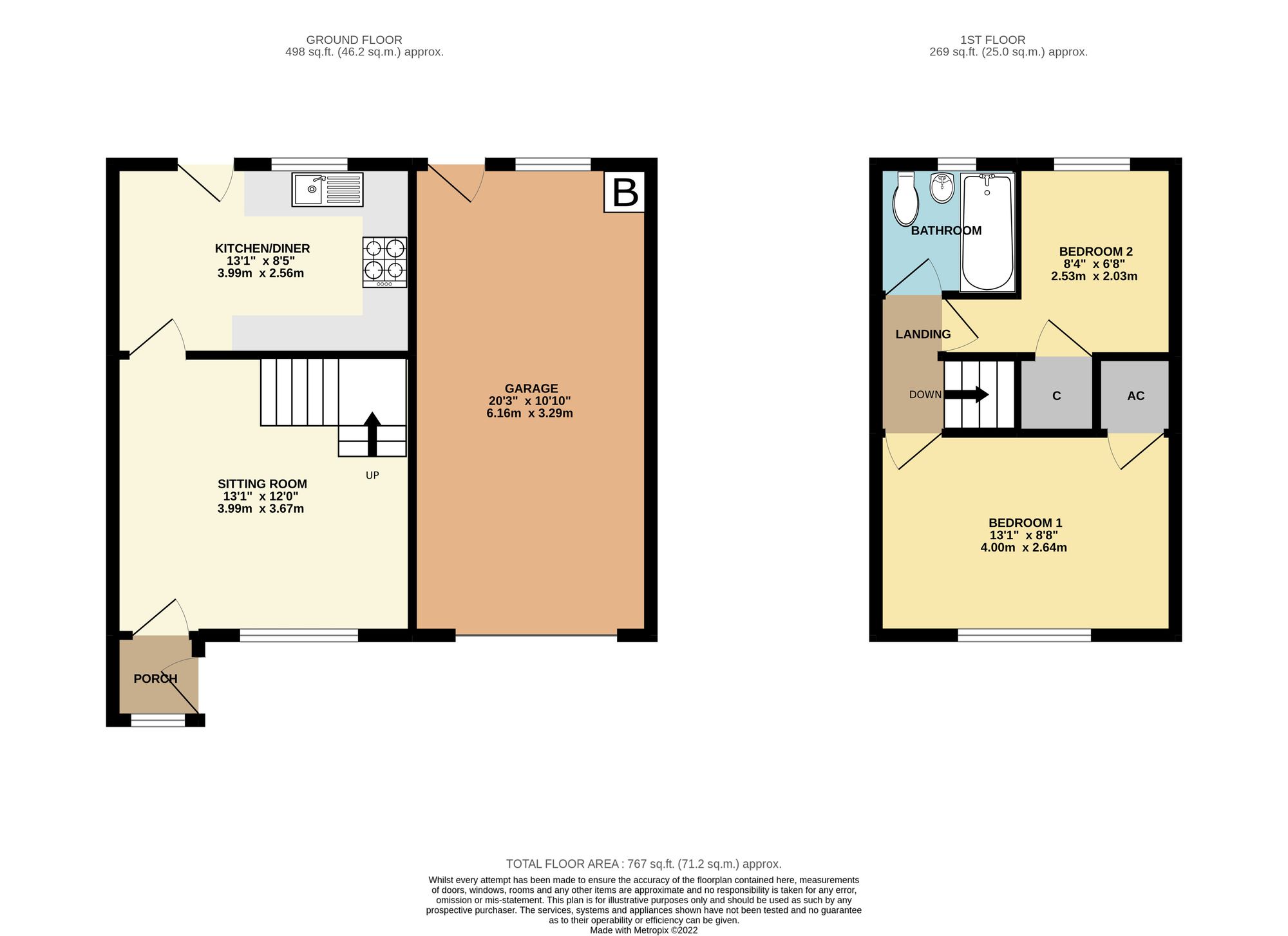 37 Luttrell Close, Taunton floorplan