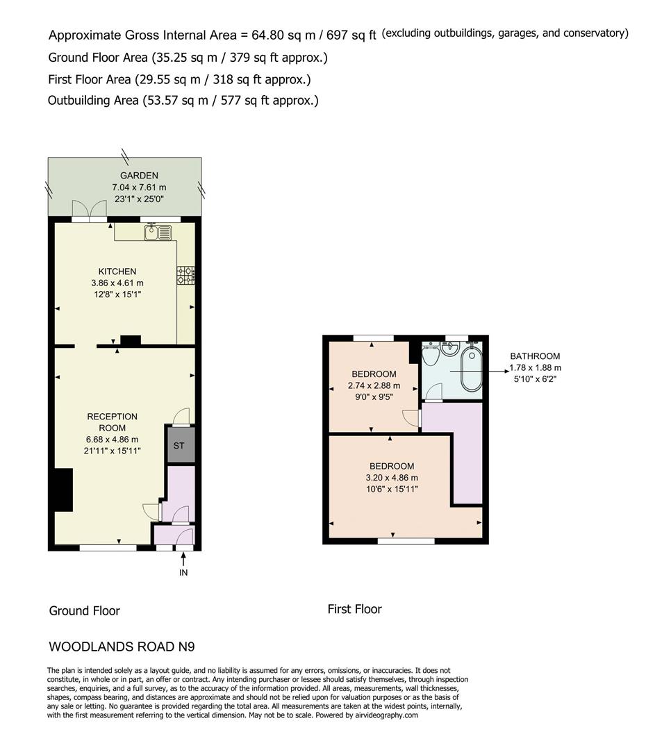 Woodlands Road, London floorplan