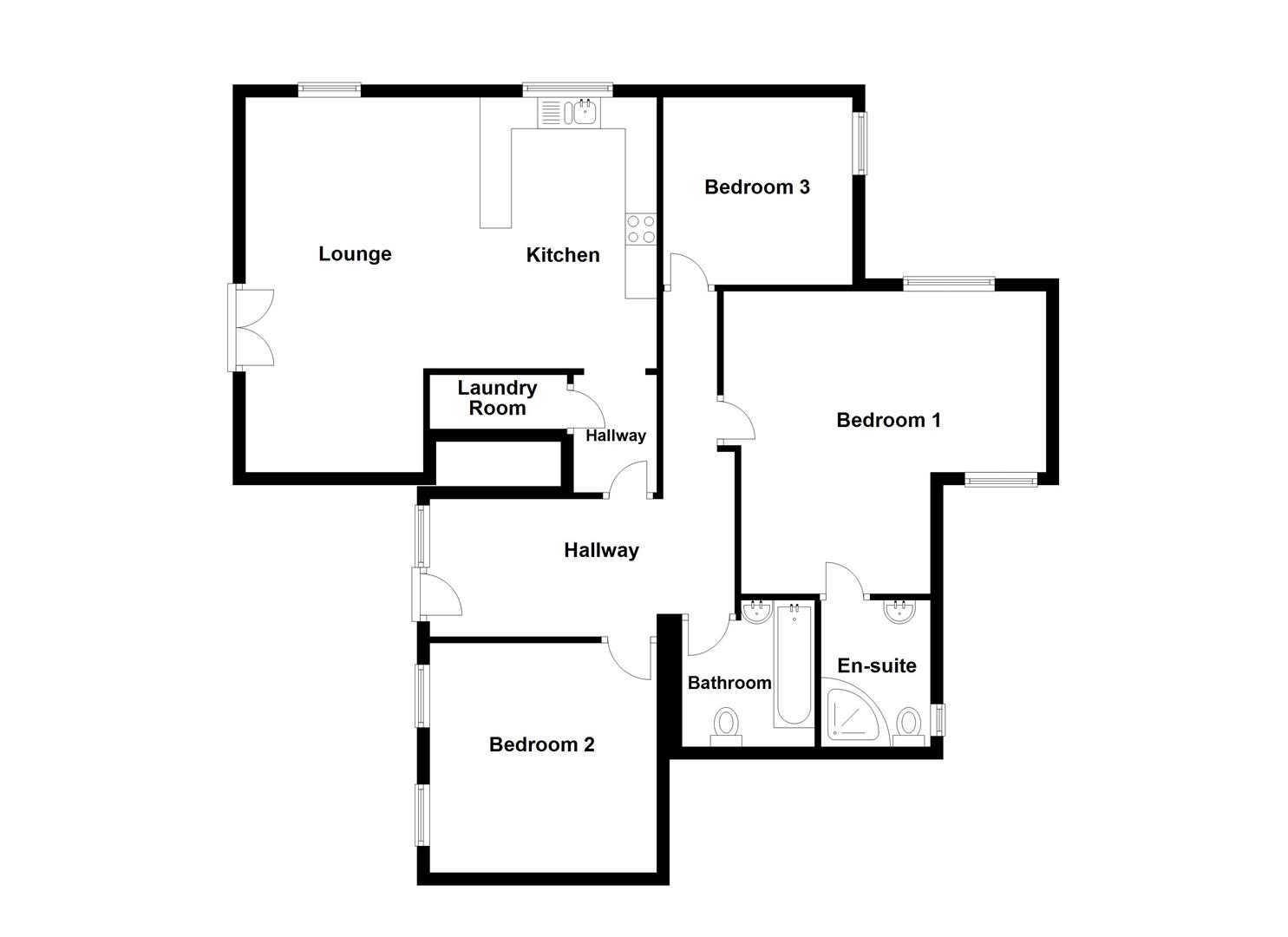 Flat 3, 18, Victoria Avenue, Swanage floorplan