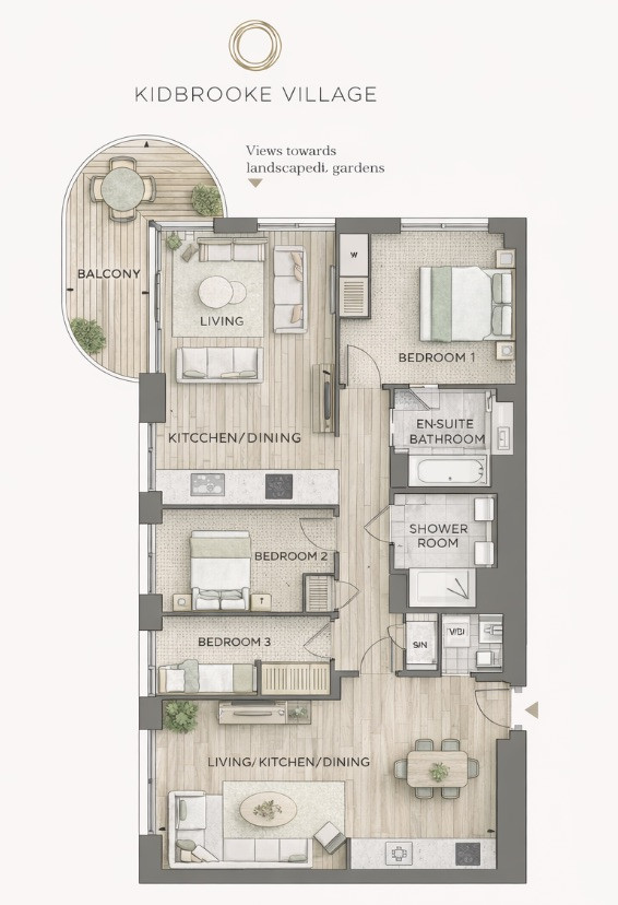 88, Kidbrooke Village, London floorplan
