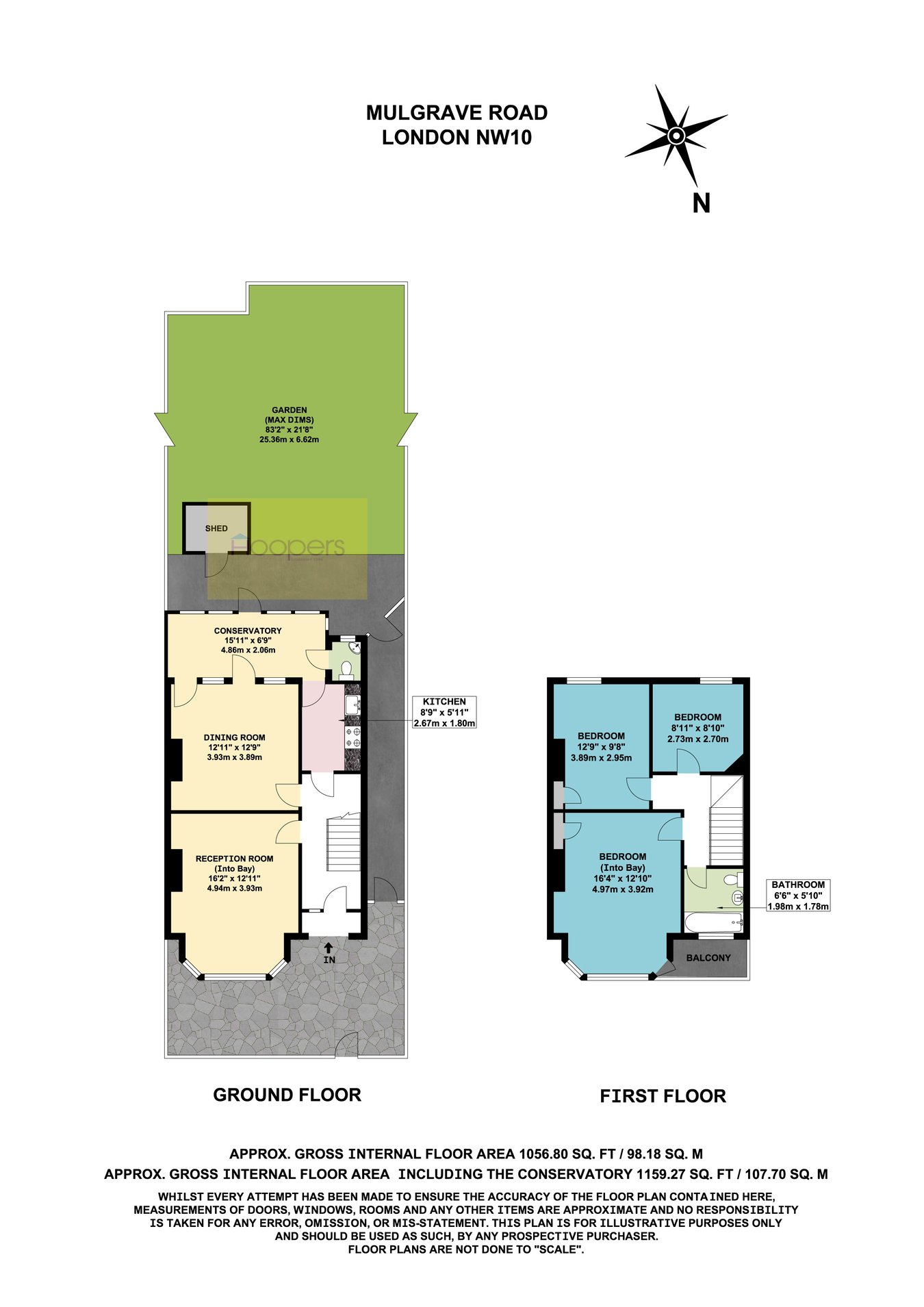 11, Mulgrave Road, London floorplan