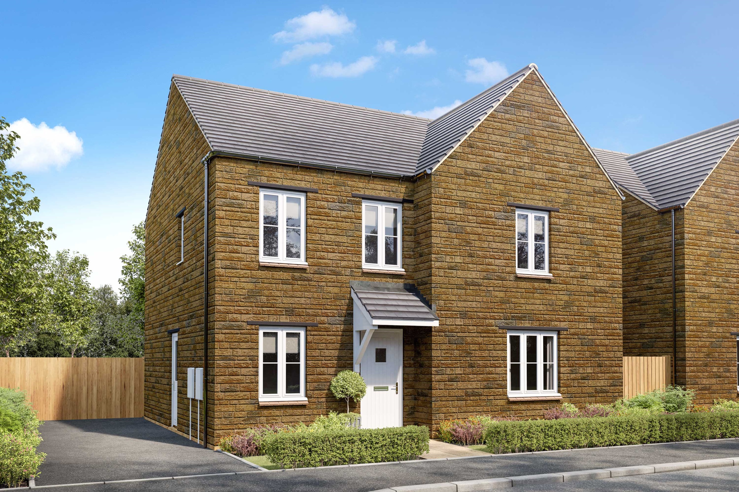 Exterior CGI Of Our 4 Bed Radleigh Home