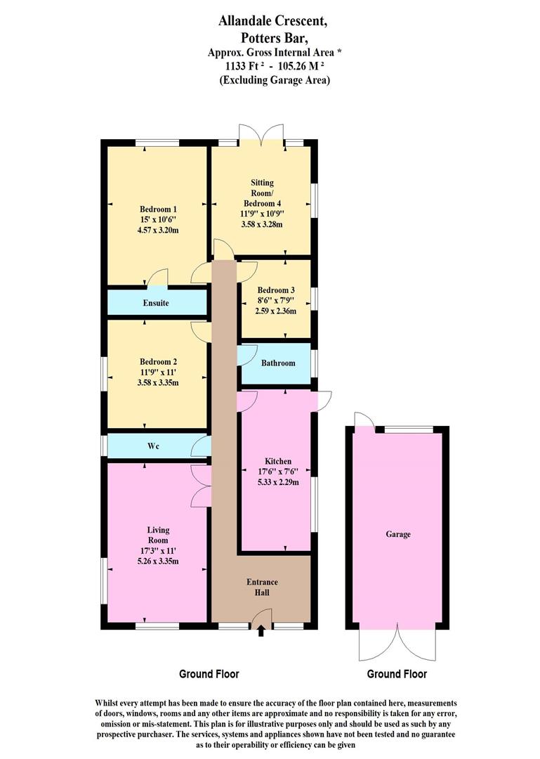 Allandale Crescent, Potters Bar EN6, 3 bedroom detached bungalow for