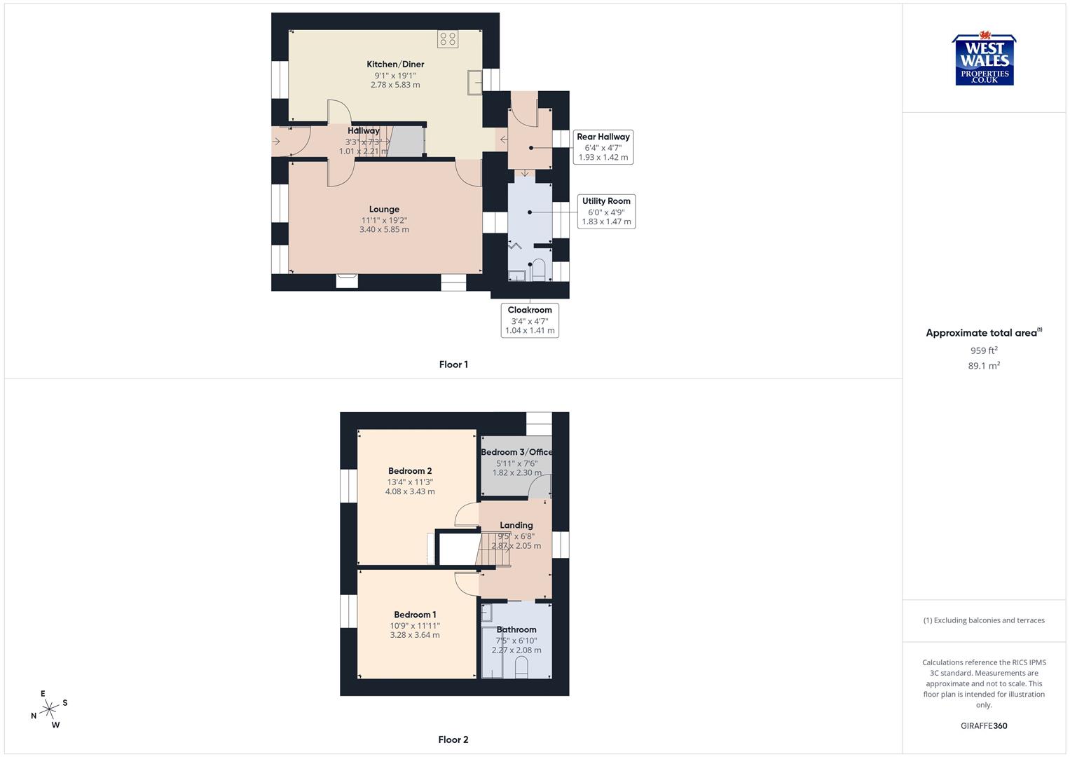 Myrtle Hill, 186, Hendre Road, Ammanford floorplan
