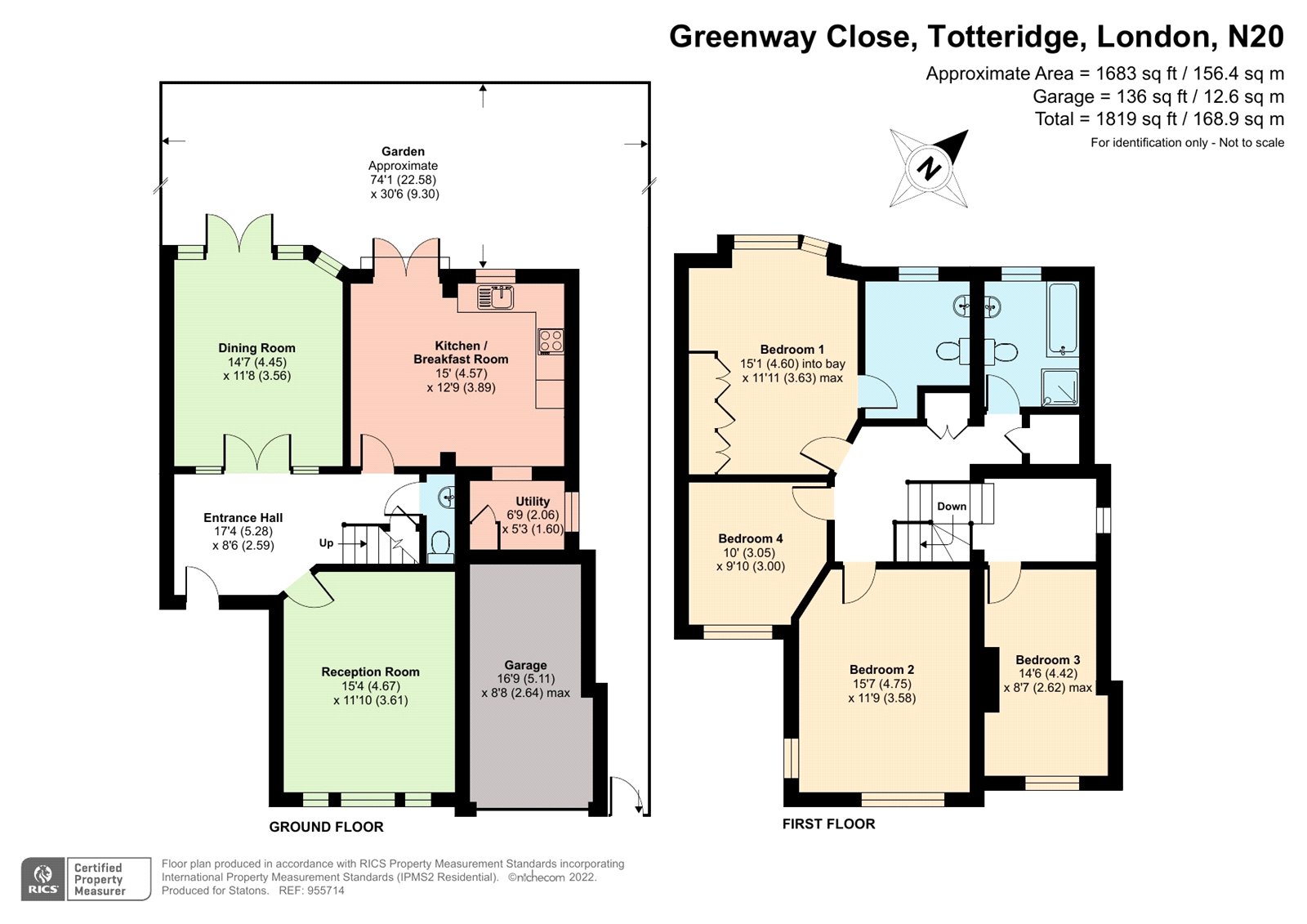 Greenway Close, Totteridge, London N20, 4 bedroom semidetached house