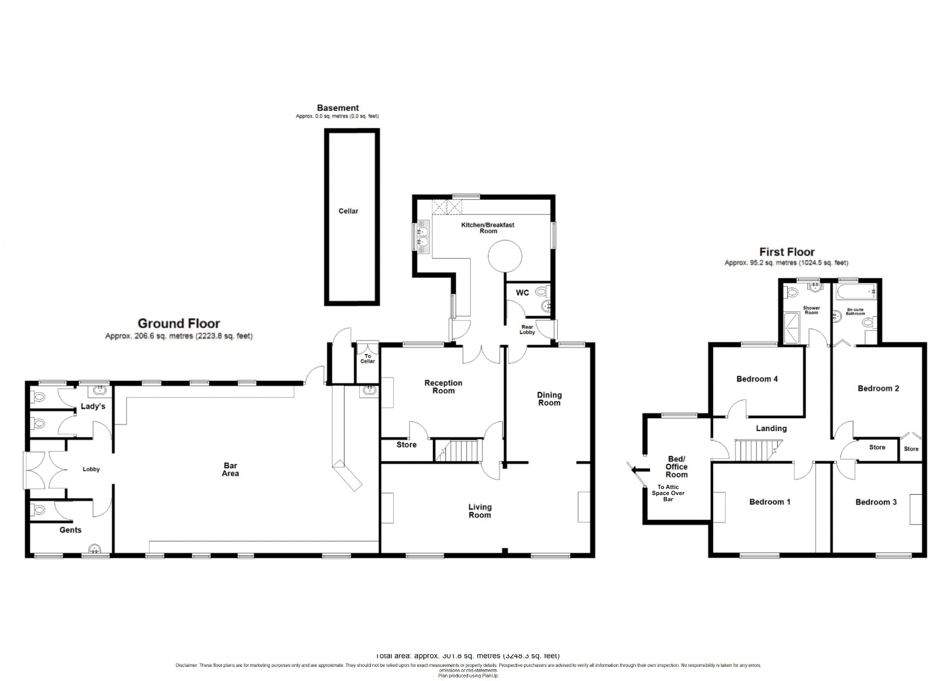 The Unity Club & 35, Meadow Lane, Alfreton floorplan