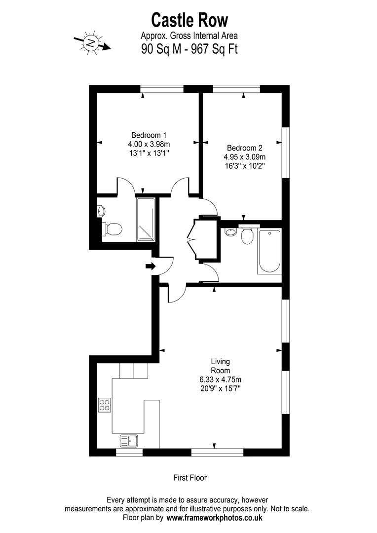 Castle Row, London floorplan
