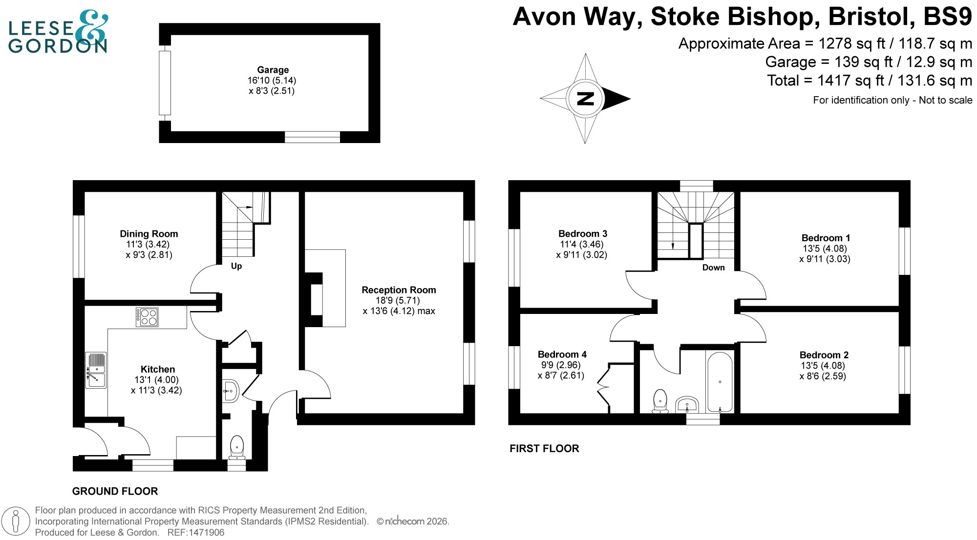 55 Avon Way, Bristol floorplan