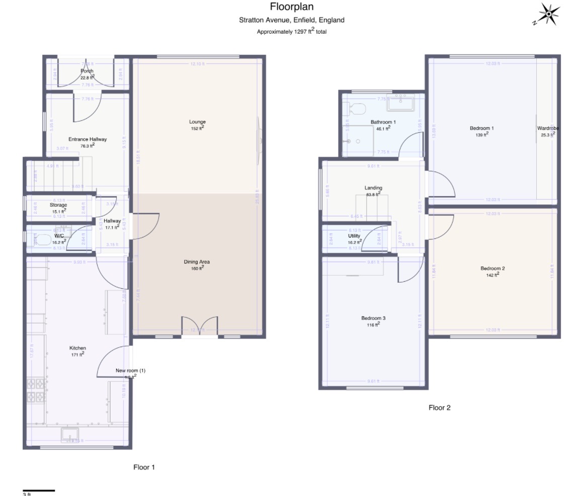 4, Stratton Avenue, Middlesex floorplan