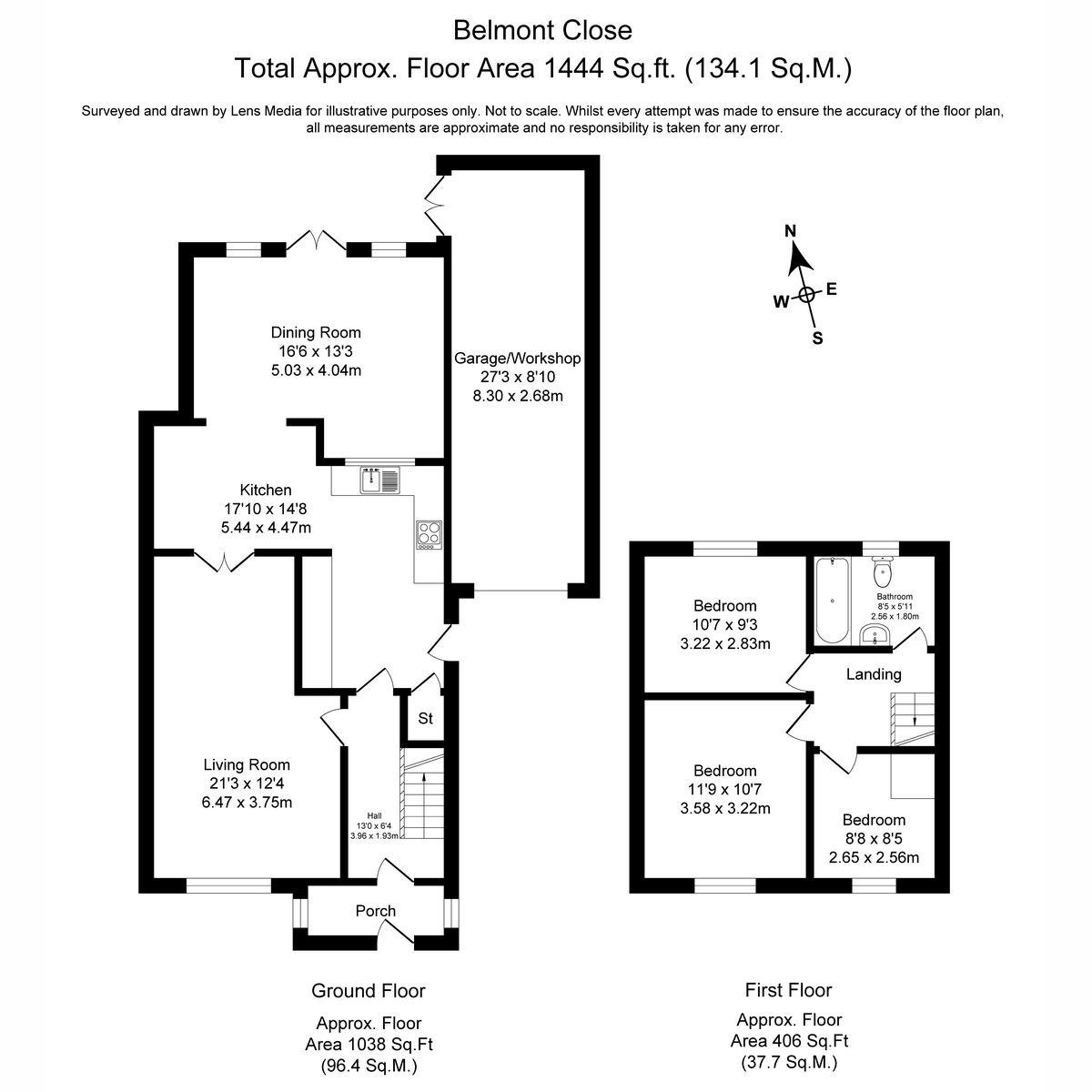 3, Belmont Close, Burscough floorplan