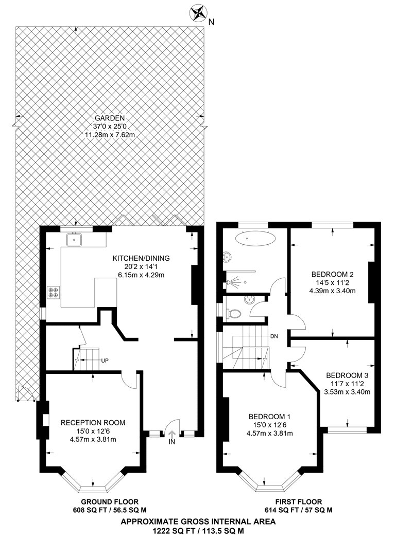 16, Dovedale Road, London floorplan
